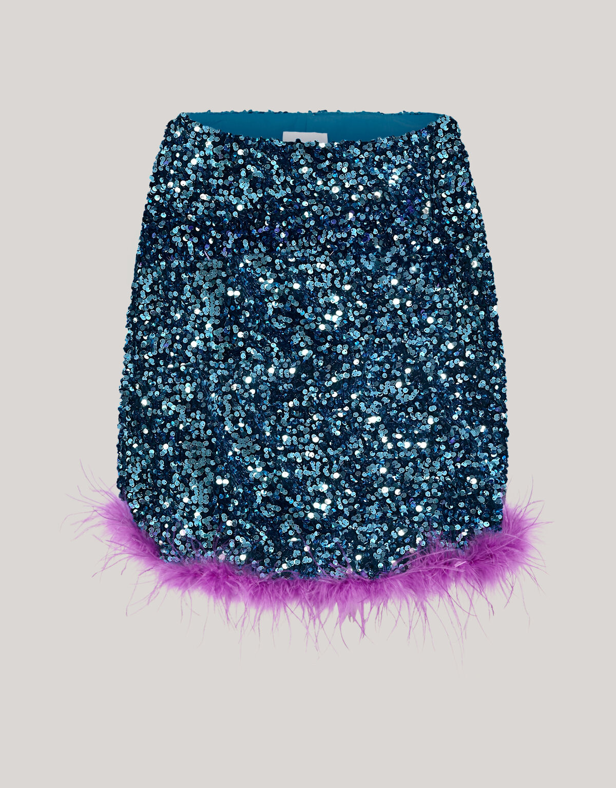 Pailletten Minirock Blau SHOEBY WOMEN