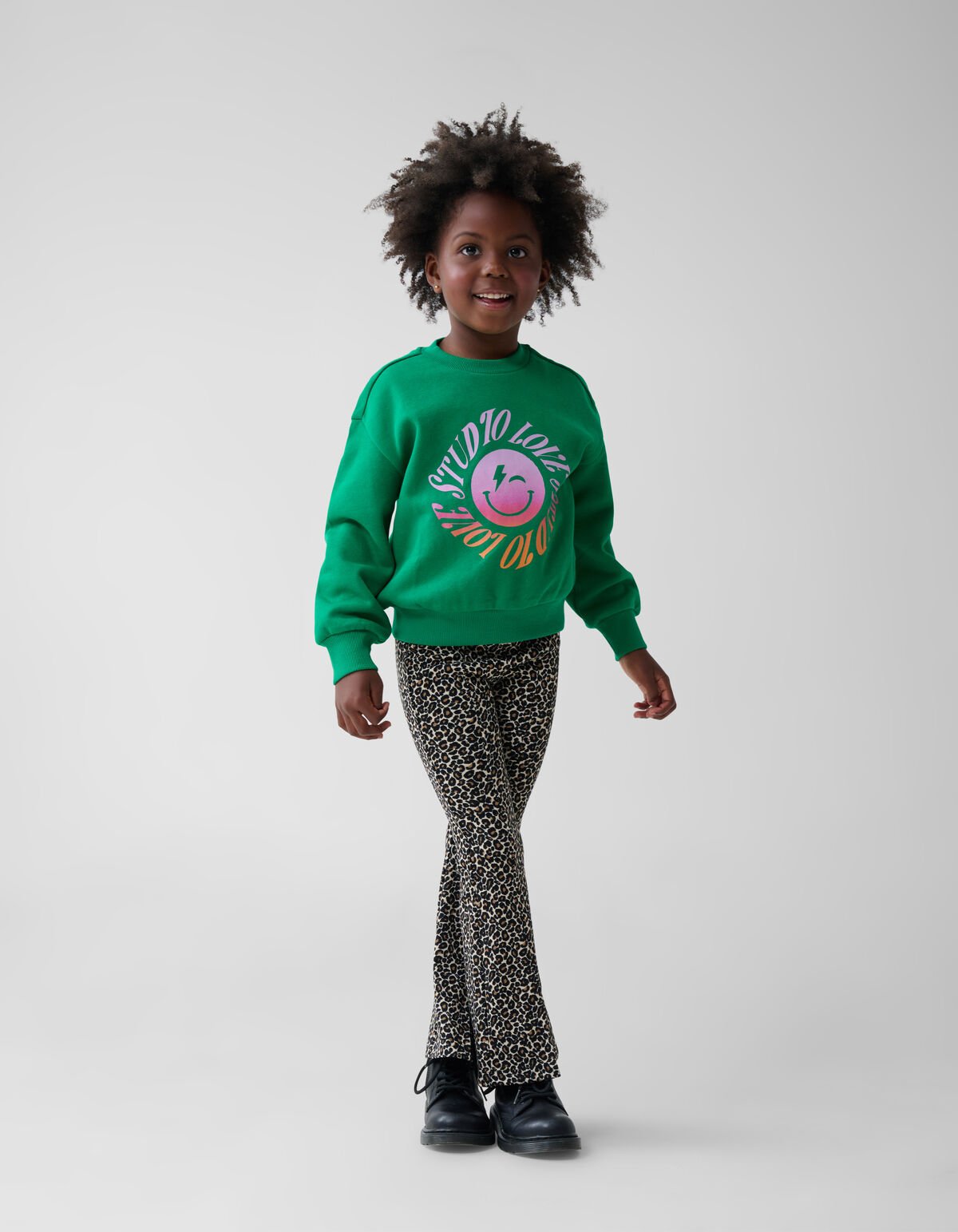 Leopard Split Flared Legging Braun SHOEBY GIRLS