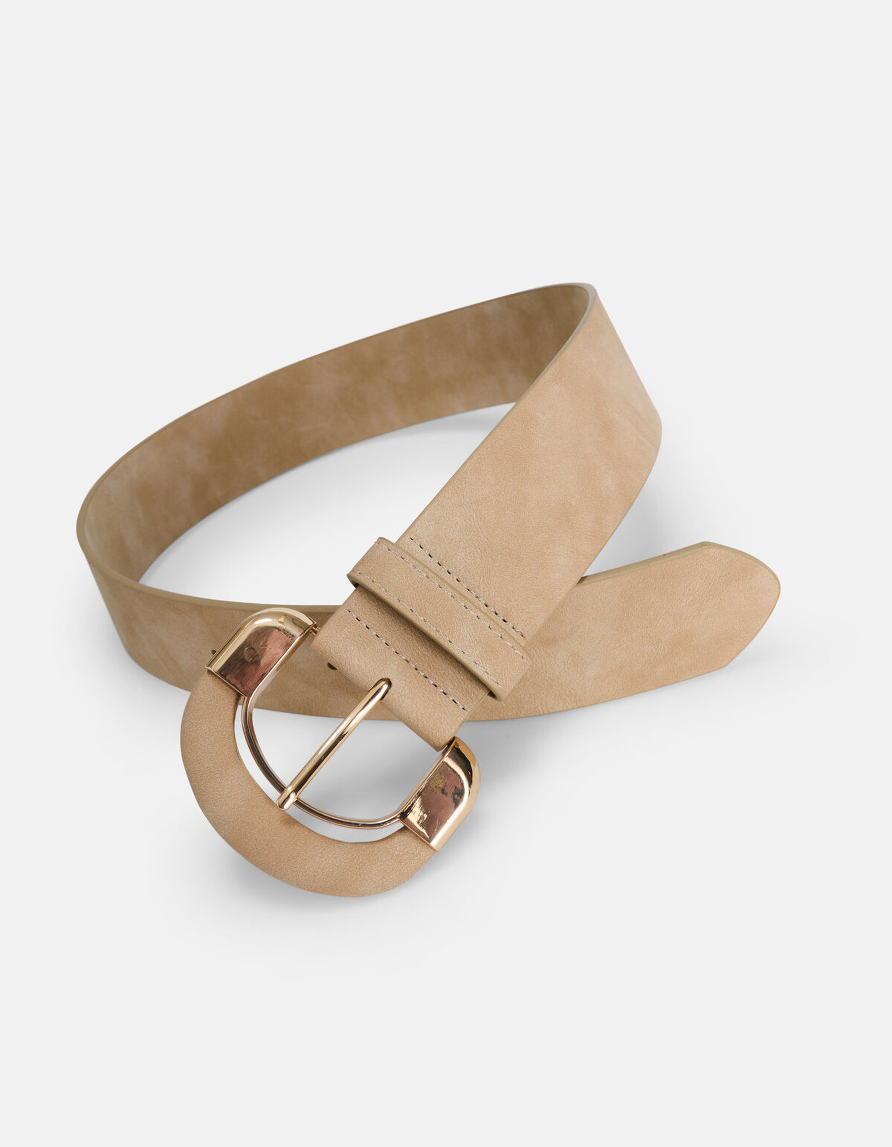 Taillengürtel mit Metallschnalle Beige SHOEBY ACCESSOIRES