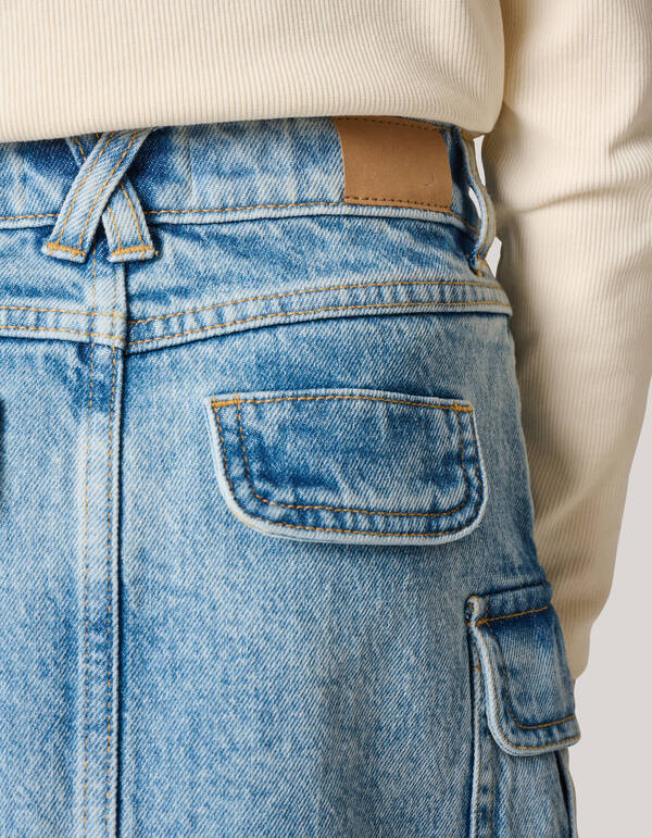 Denim Cargorock Blau SHOEBY GIRLS