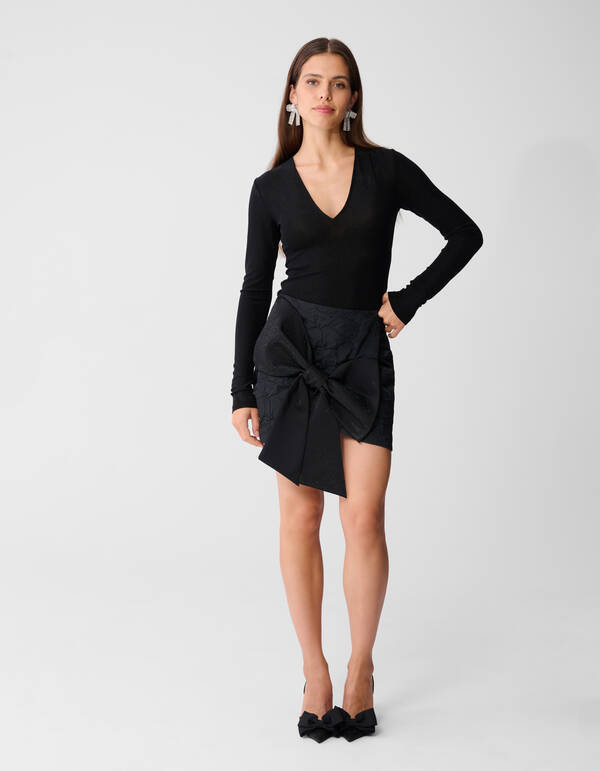 Schleife Minirock Schwarz SHOEBY WOMEN