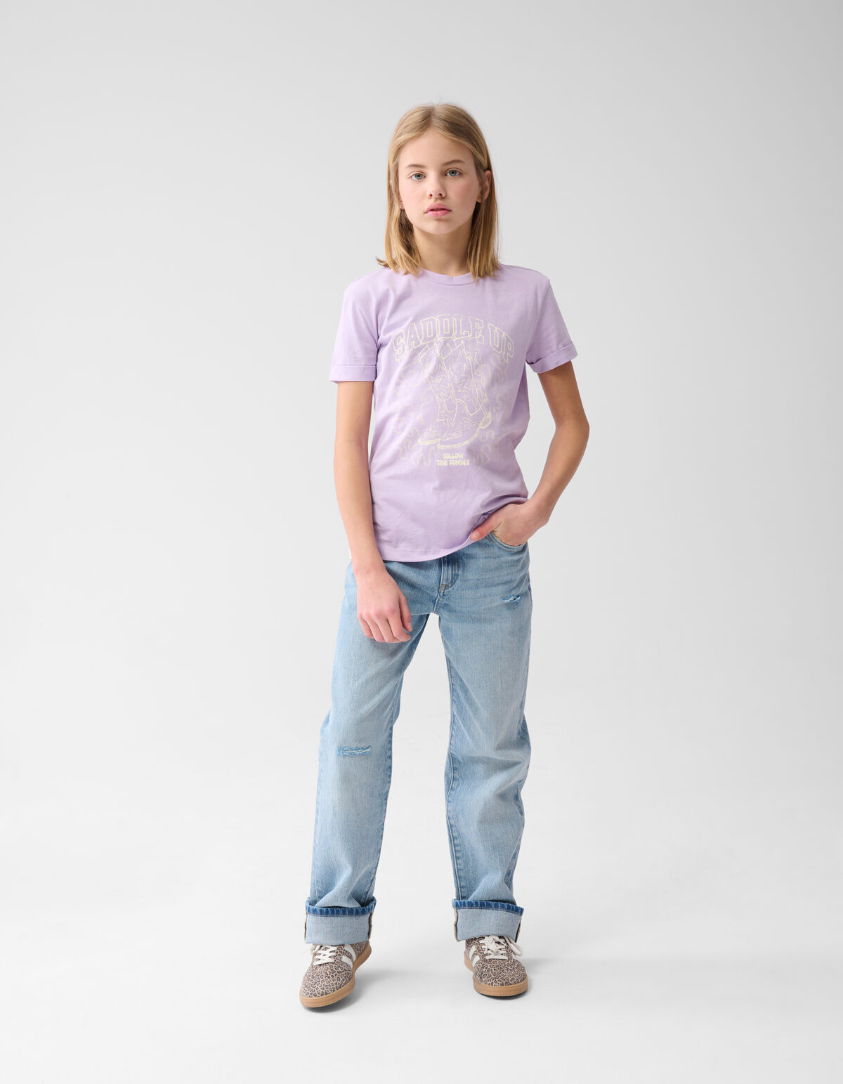 Artwork T-shirt Hellviolett SHOEBY GIRLS