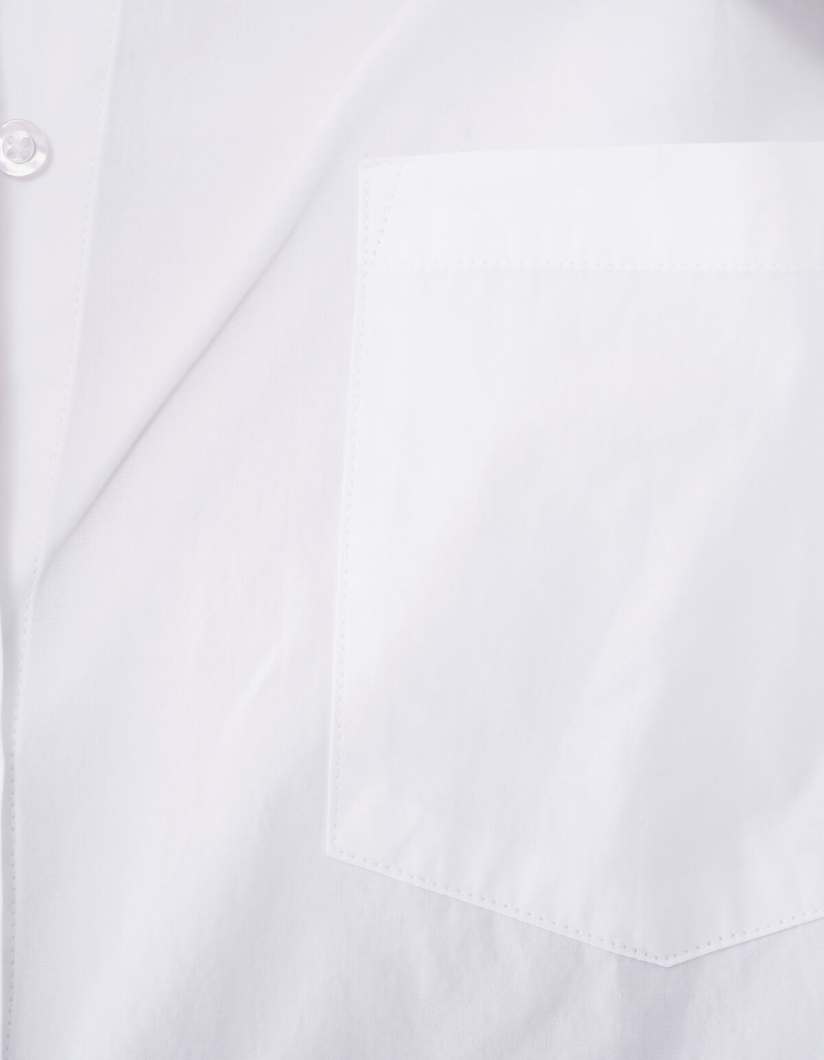 Übergroße kragenlose Bluse Wit von Lonneke SHOEBY WOMEN