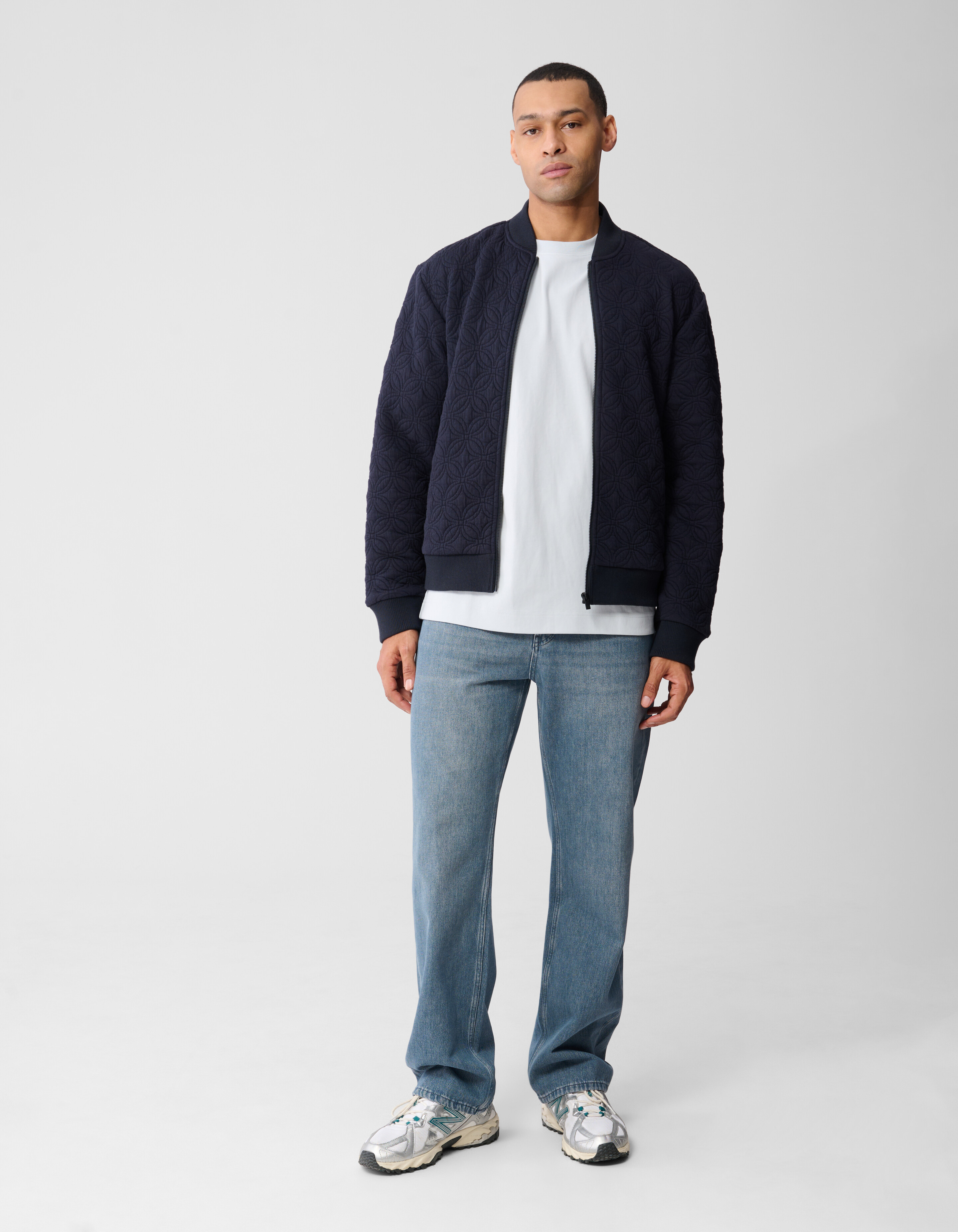 Spark Sweat Bomberjacke Dunkelblau SHOEBY MEN