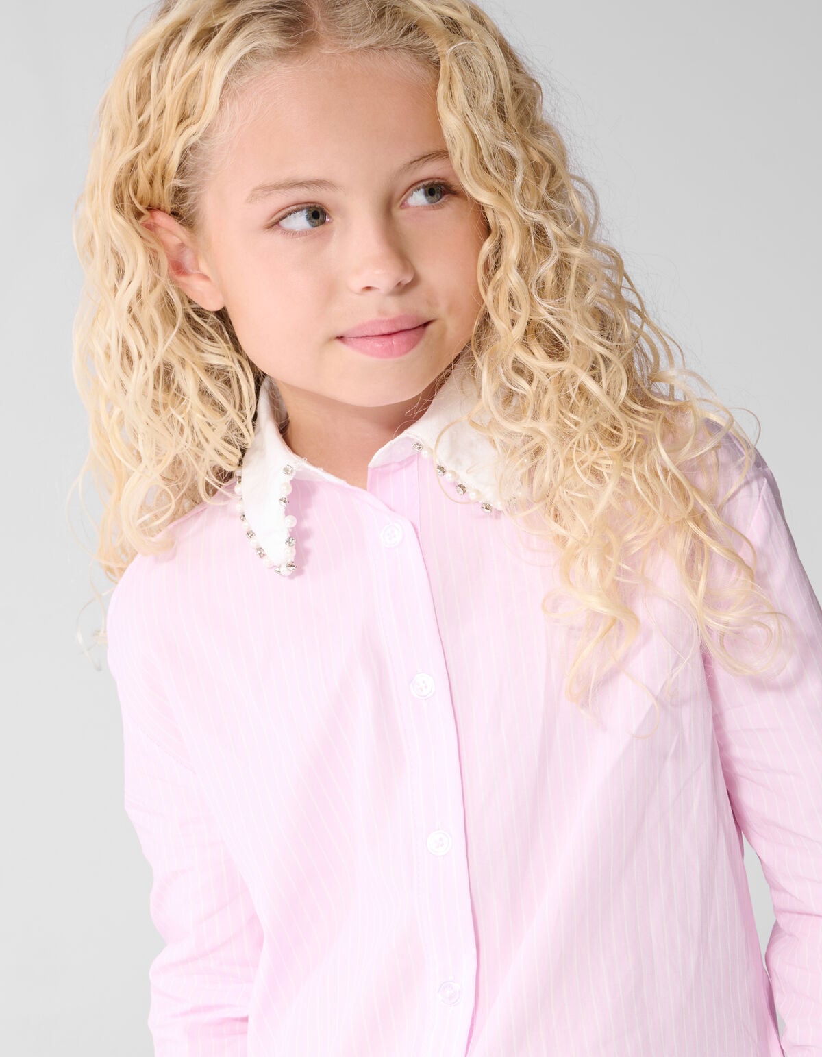 Bluse Mit Nadelstreifen Rosa SHOEBY GIRLS