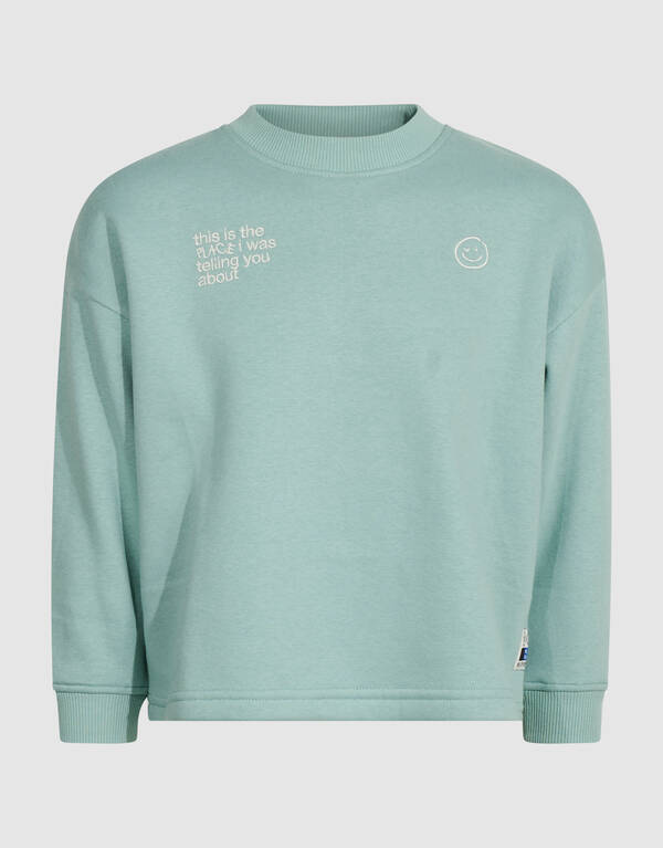 Oversized Artwork-Sweatshirt Hellgr&uuml;n SHOEBY BOYS