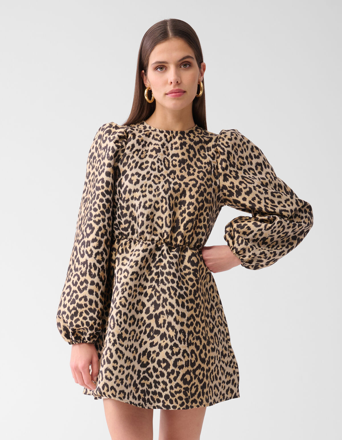 Leoparden-Minikleid Braun SHOEBY WOMEN