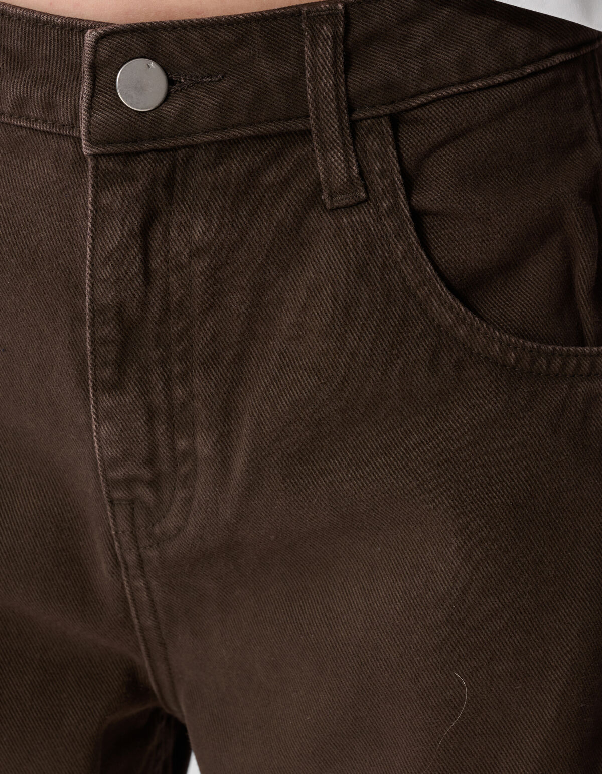 Clean Barrel Fit Jeans Braun SHOEBY WOMEN