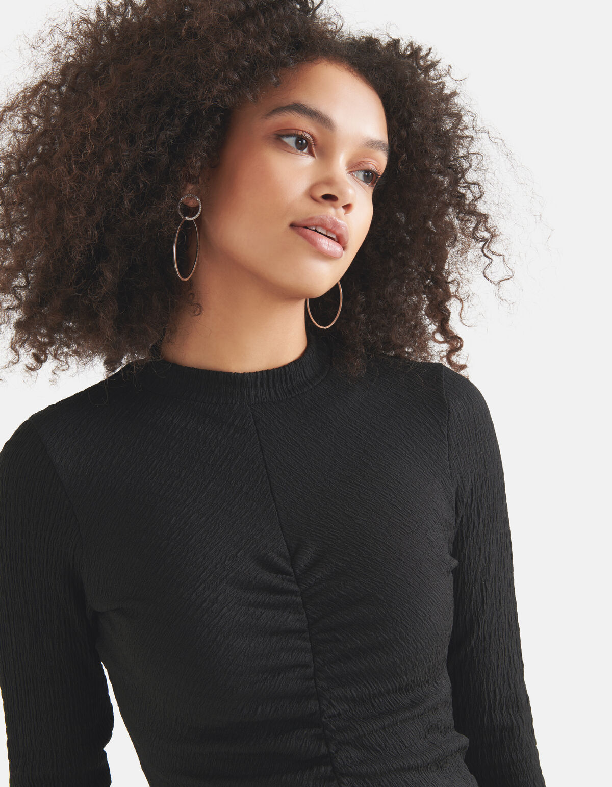 Crinkle Kleid Schwarz SHOEBY WOMEN