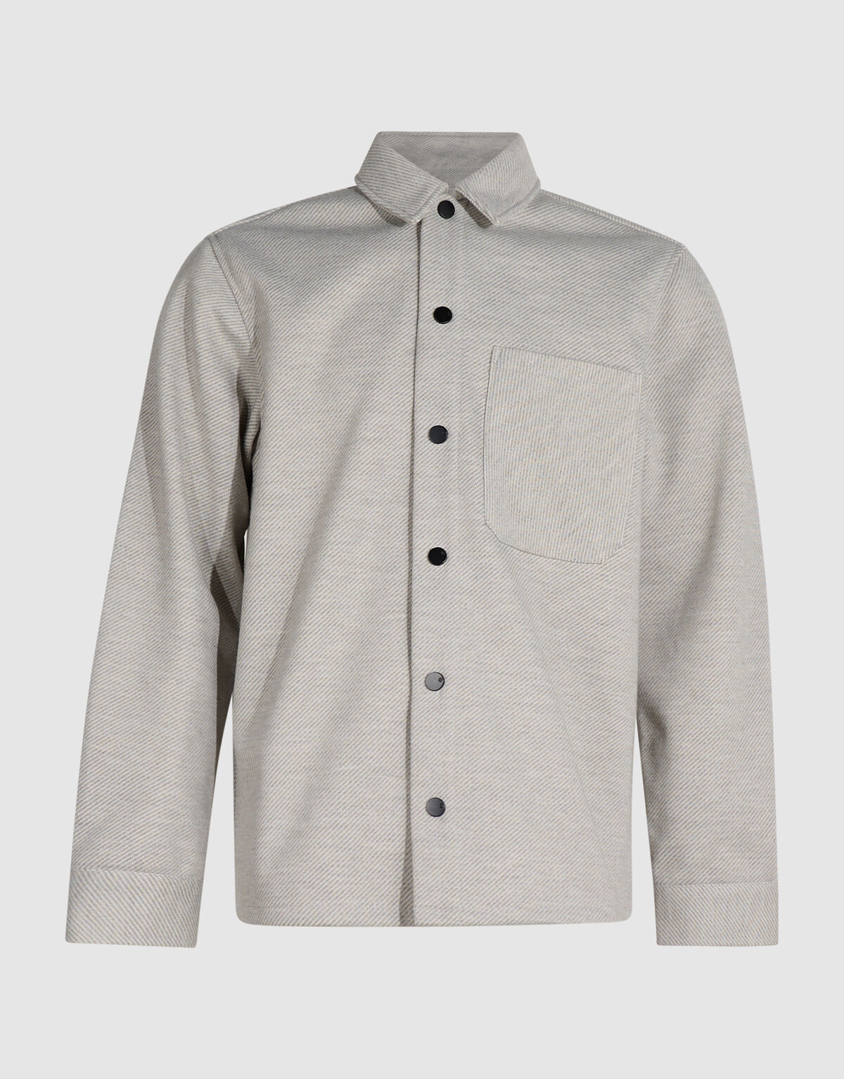 Soft Twill Overshirt Hellgrau SHOEBY MEN
