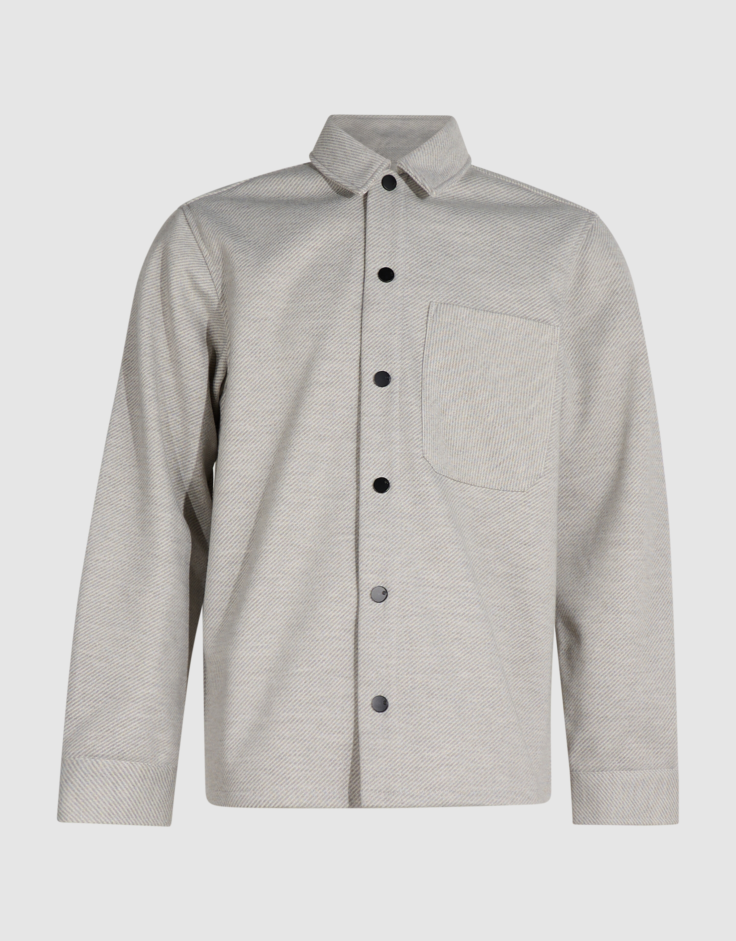 Soft Twill Overshirt Hellgrau SHOEBY MEN