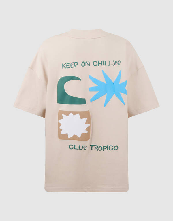 Chilling Artwork T-Shirt Beige SHOEBY BOYS