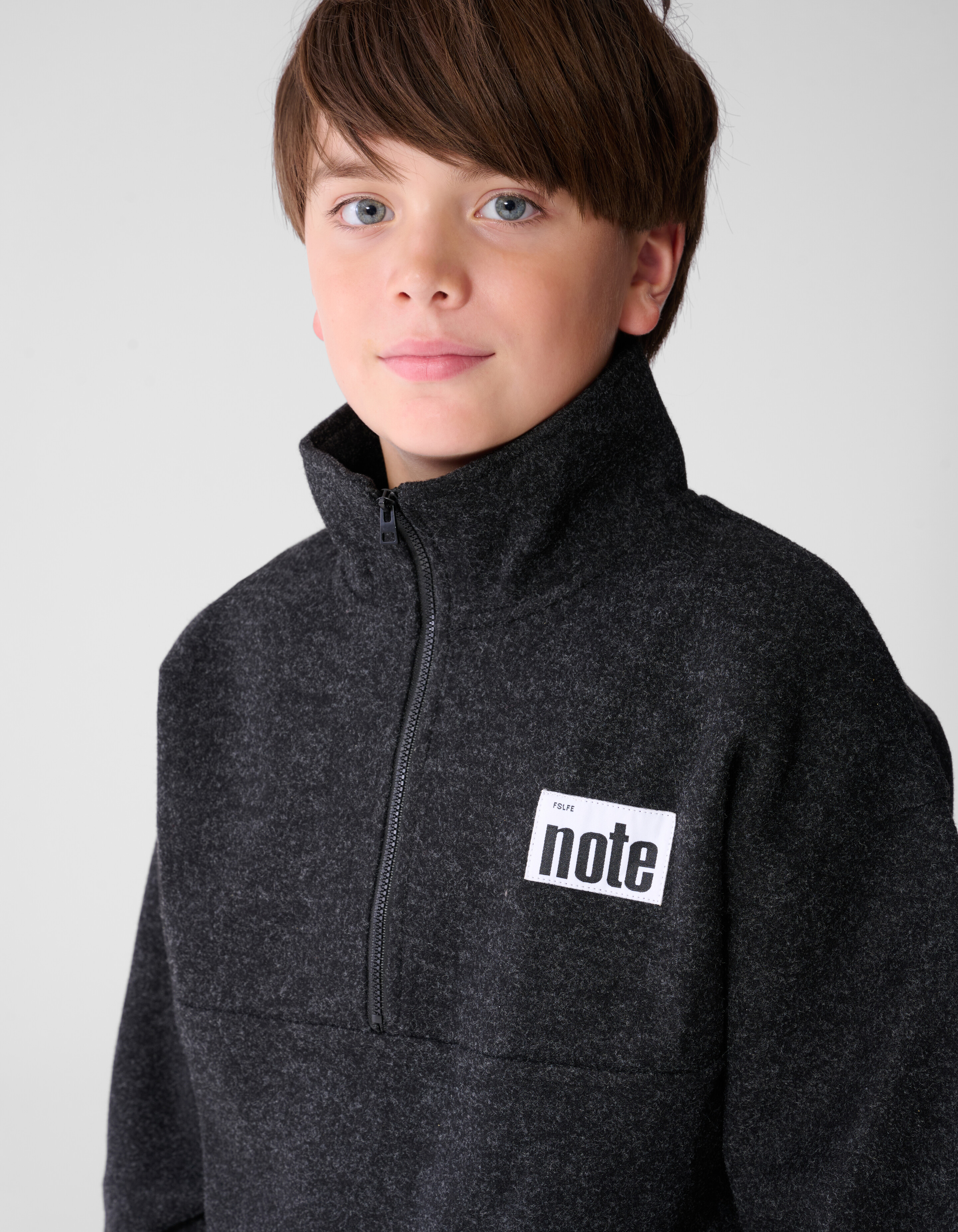 Half Zip Pullover Dunkelgrau SHOEBY BOYS