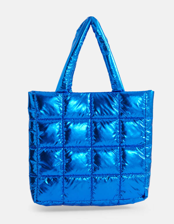Metallic Shopper Blau SHOEBY ACCESSOIRES