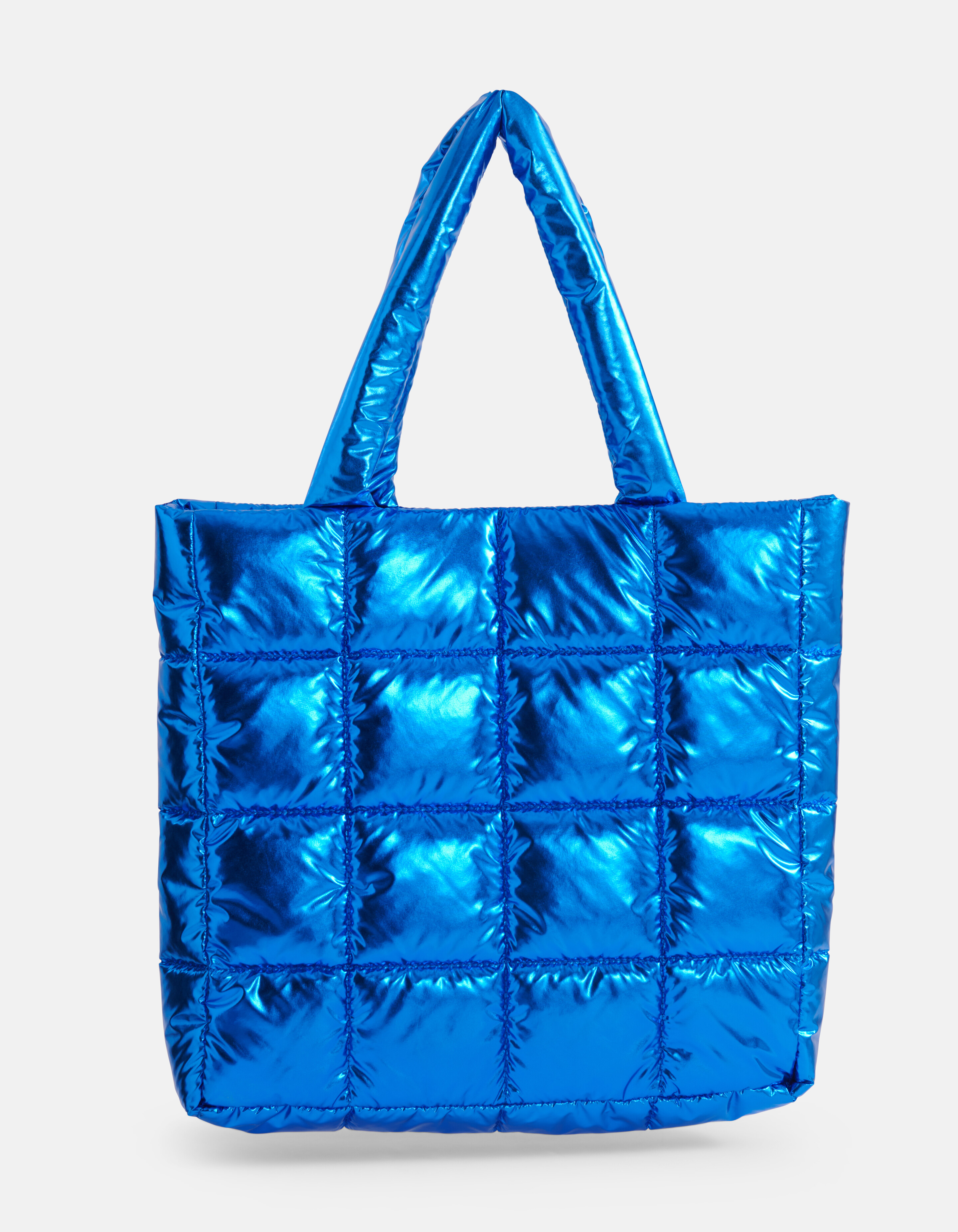 Metallischer Shopper Blau SHOEBY ACCESSOIRES