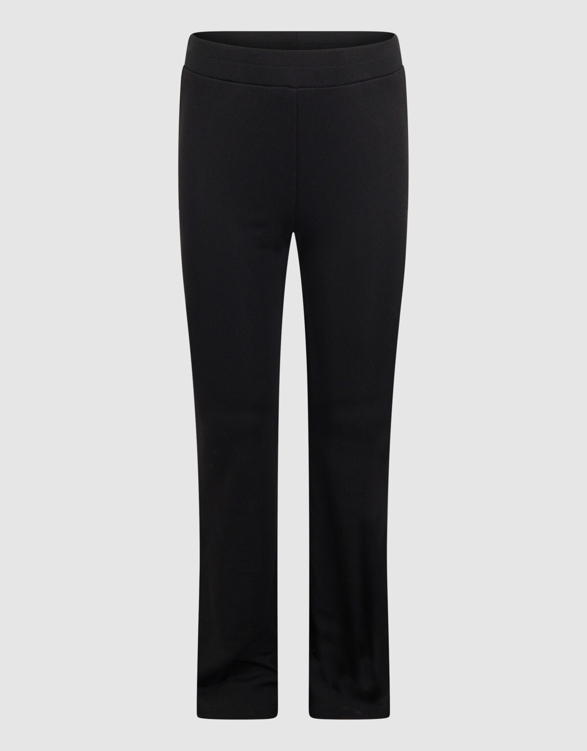 Ausgestellte Rippen-Leggings Schwarz SHOEBY GIRLS