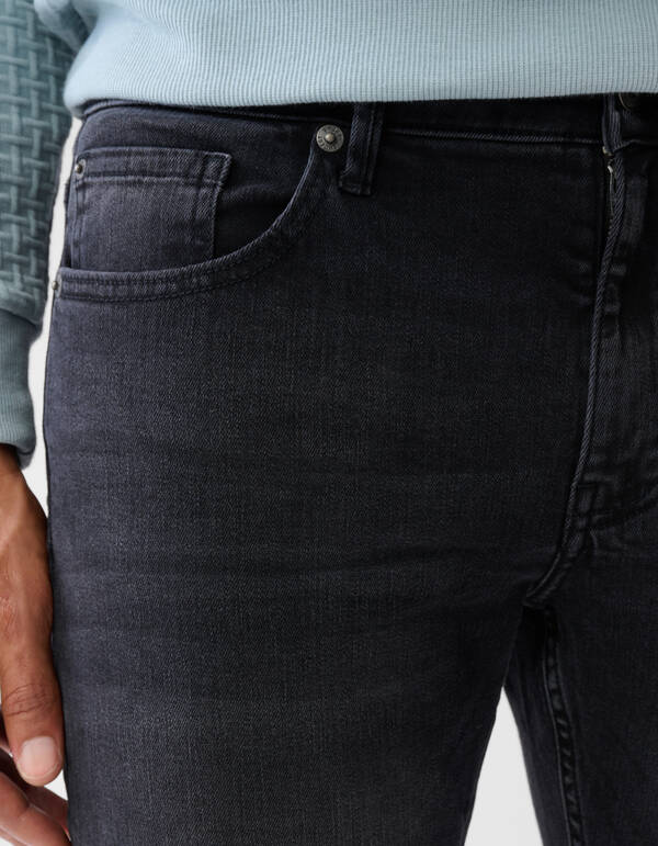 Slim Fit Jeans Washed Black L32 SHOEBY MEN