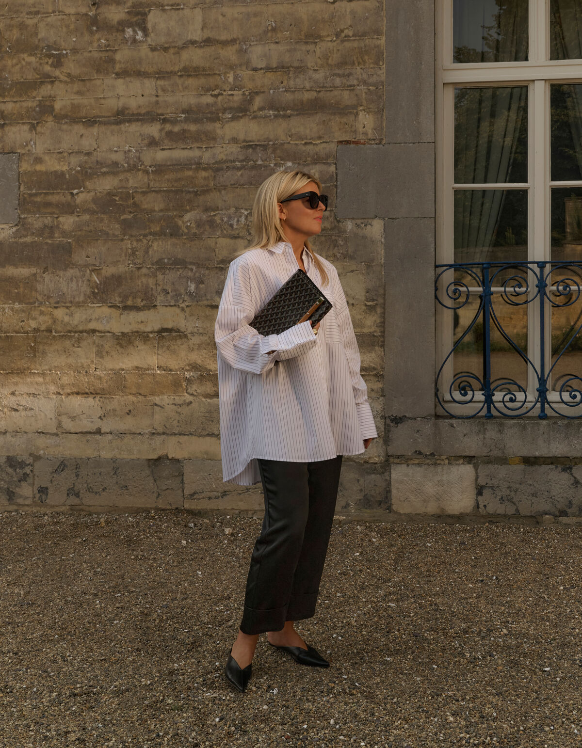 Nadelstreifenbluse Grau von Lonneke SHOEBY WOMEN