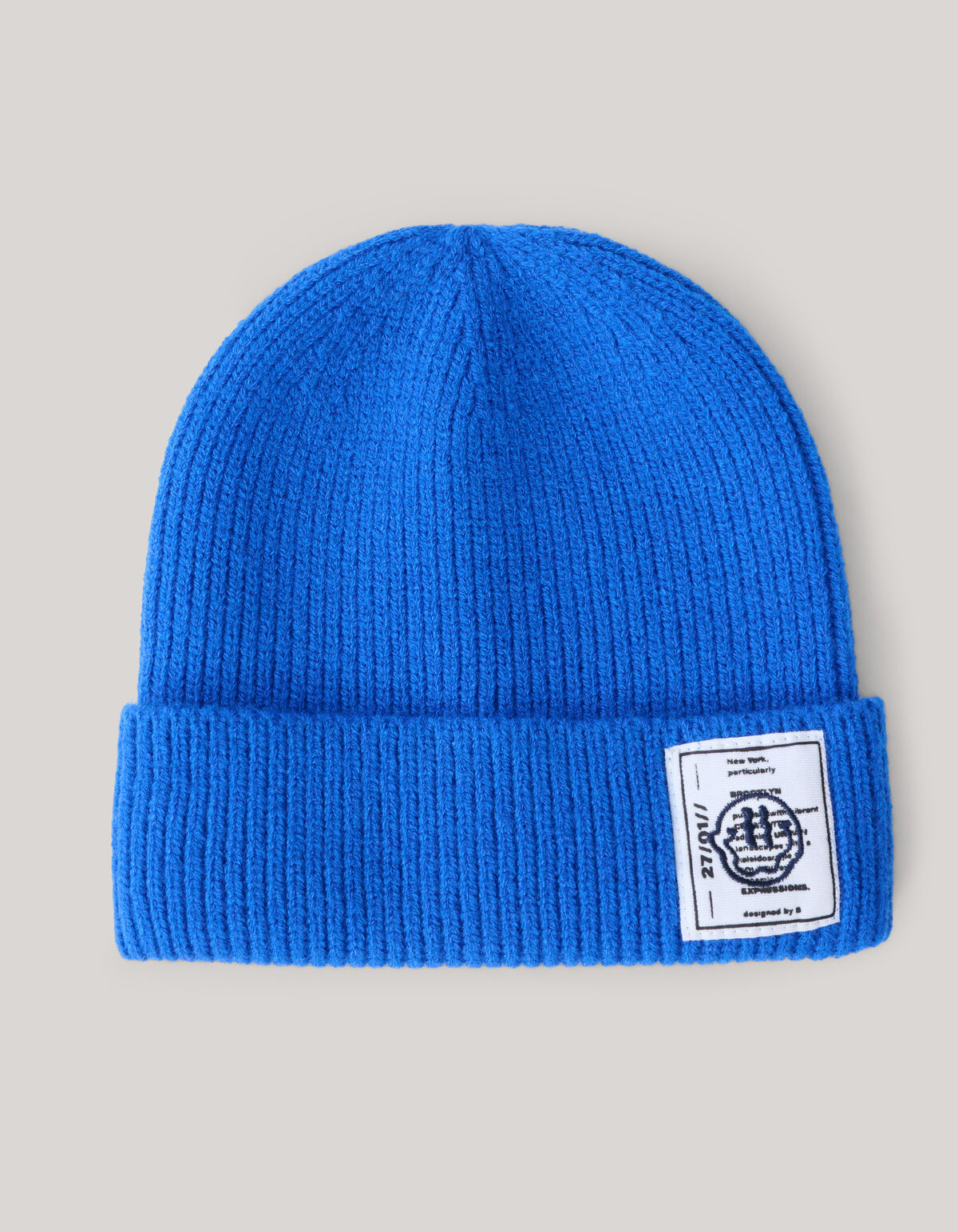 Label Beanie Blau SHOEBY ACCESSOIRES