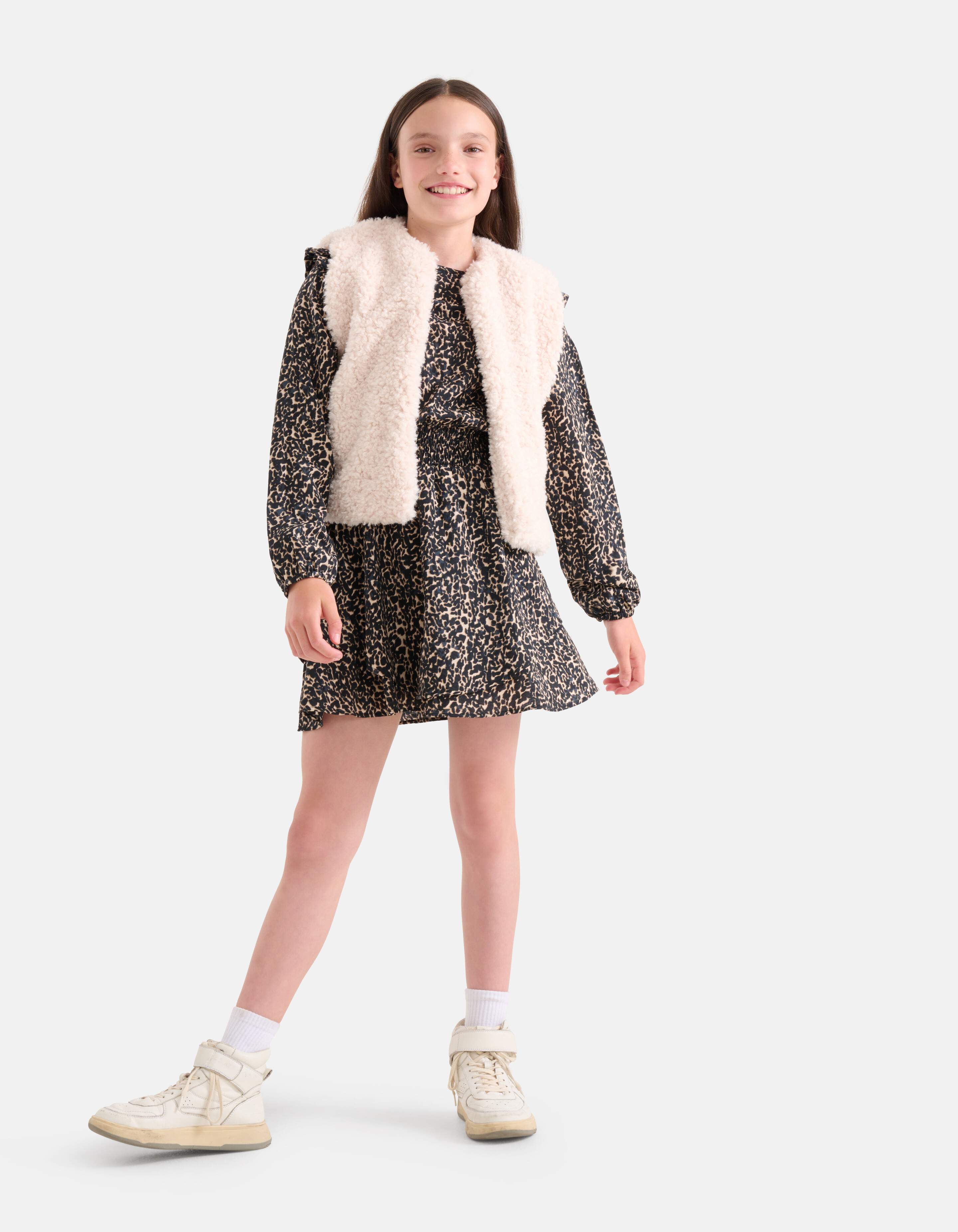 Teddy Gilet Off White SHOEBY GIRLS
