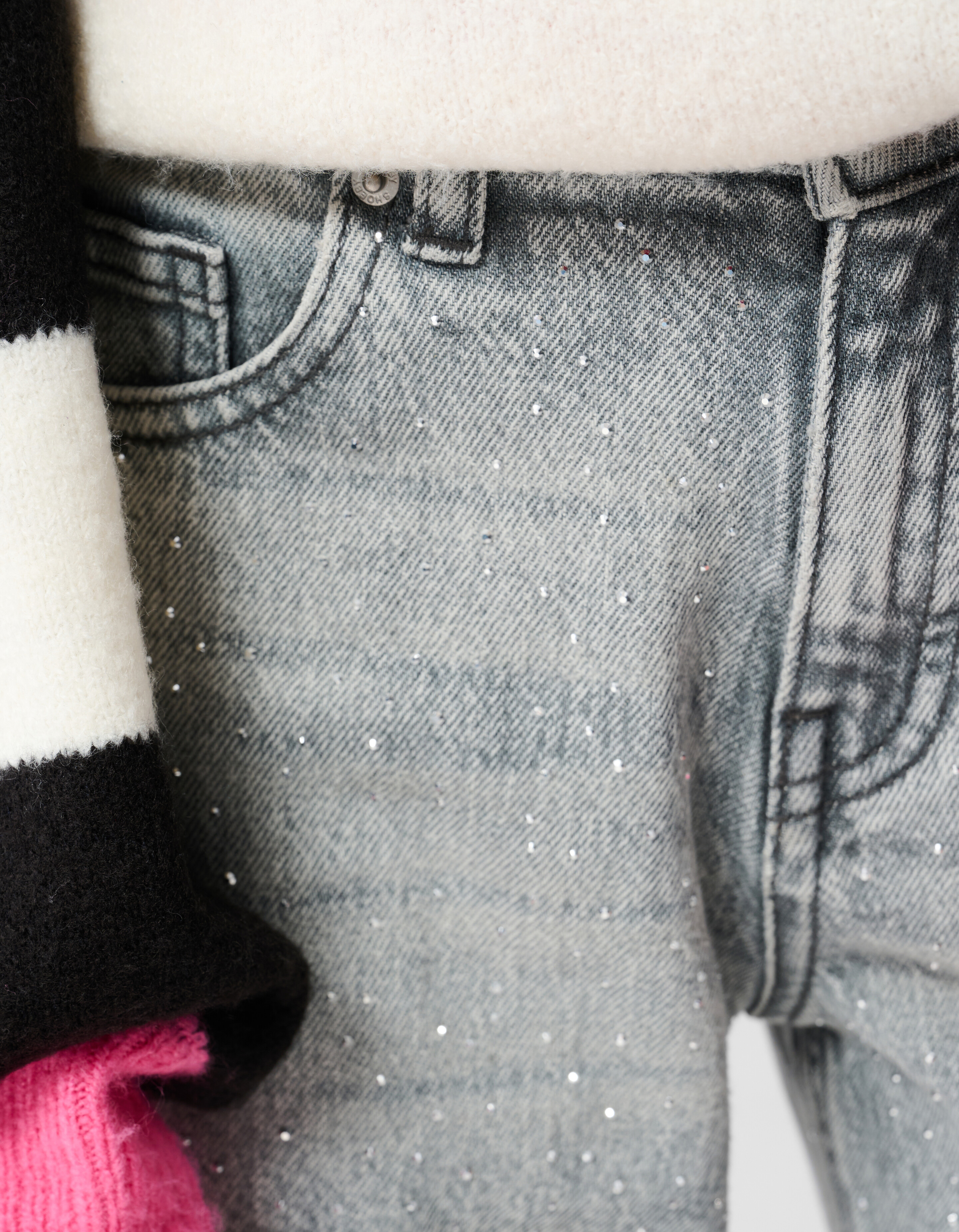 Stone Straight Fit Jeans Hellgrau SHOEBY GIRLS