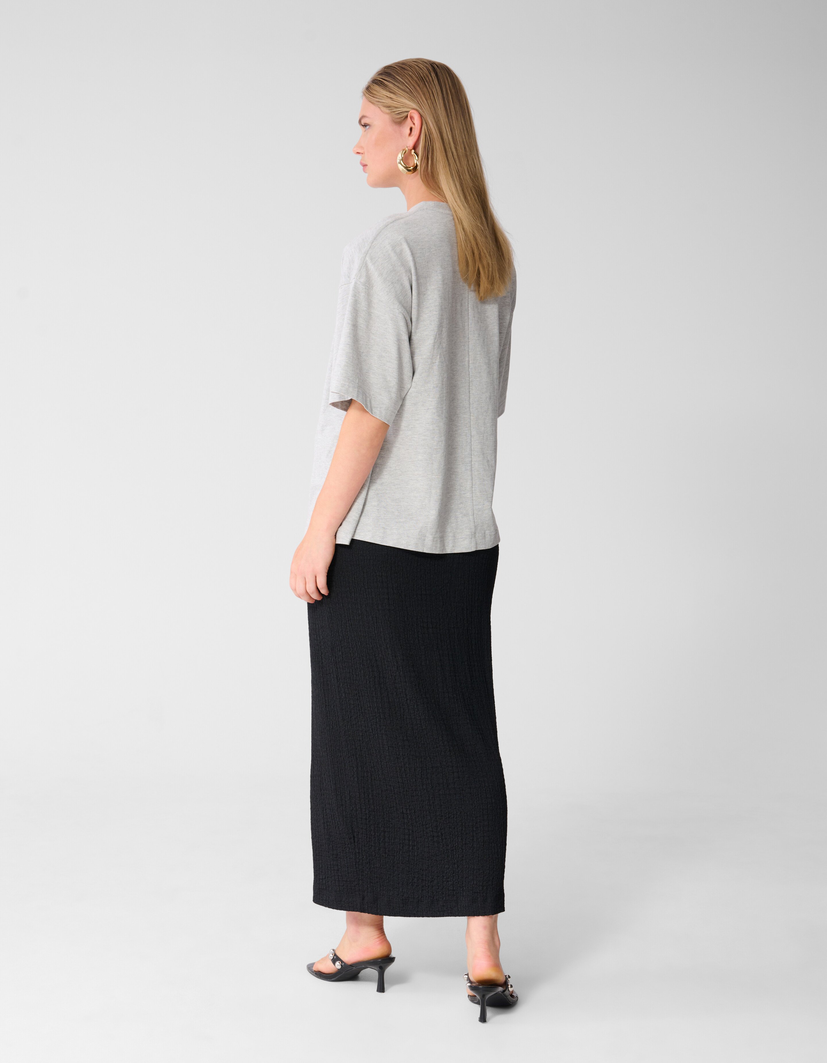 Crinkle Maxi Rock Schwarz SHOEBY WOMEN