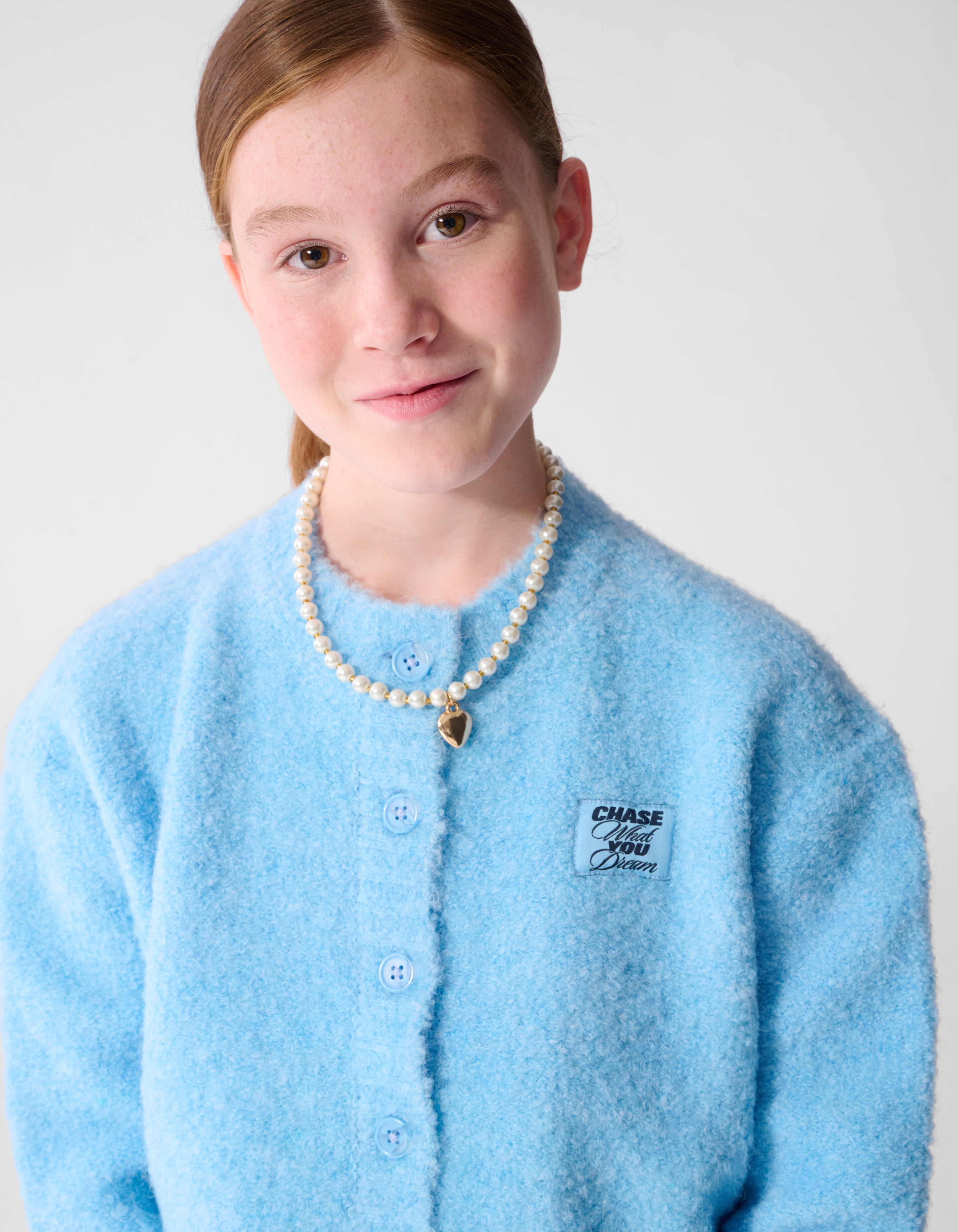 Teddy Strickjacke Hellblau SHOEBY GIRLS