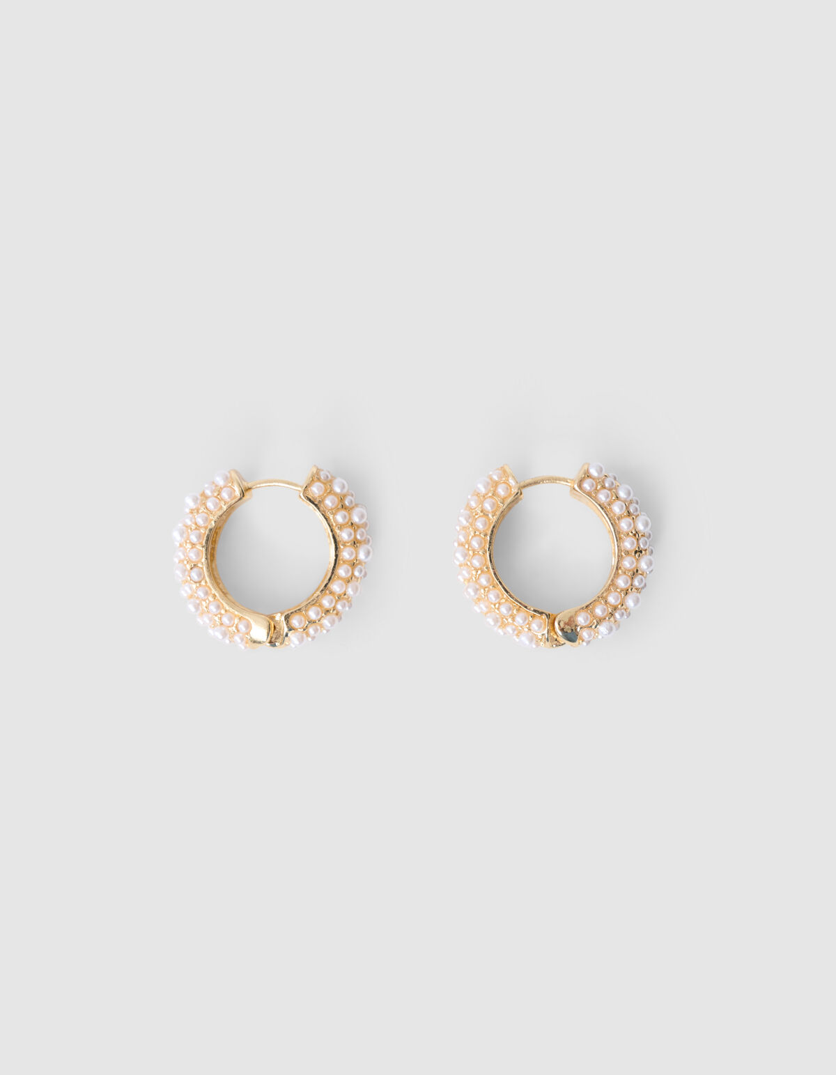Parel Hoops Ohrringe Gold SHOEBY ACCESSOIRES