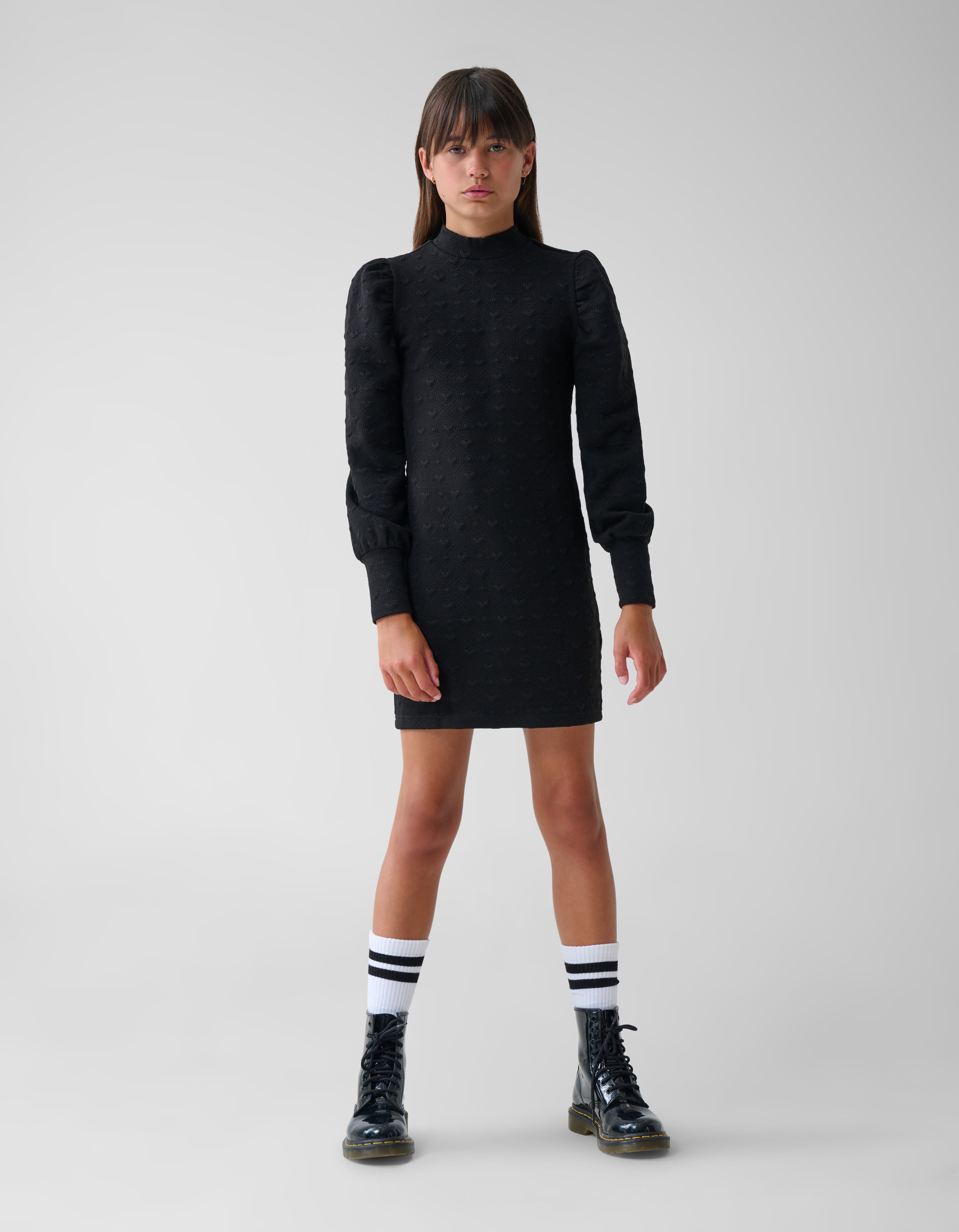 Strukturkleid Schwarz SHOEBY GIRLS