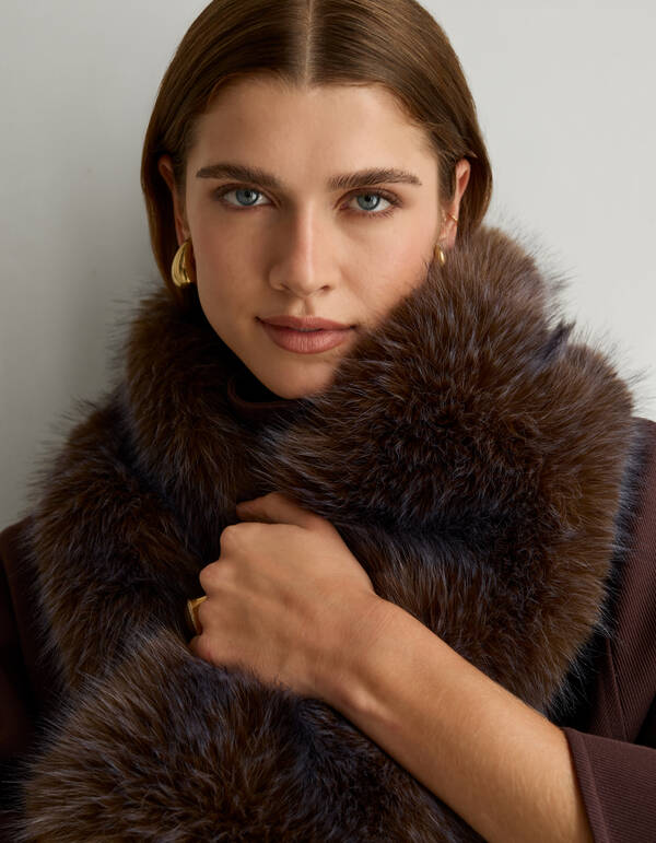 Faux-Fur-Schal Braun By Mieke SHOEBY ACCESSOIRES