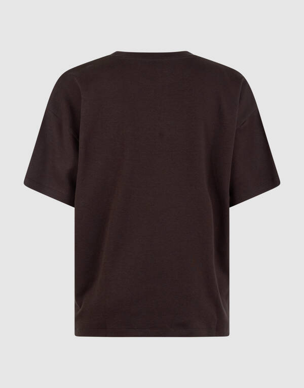 Oversized-T-Shirt Dunkelbraun SHOEBY WOMEN
