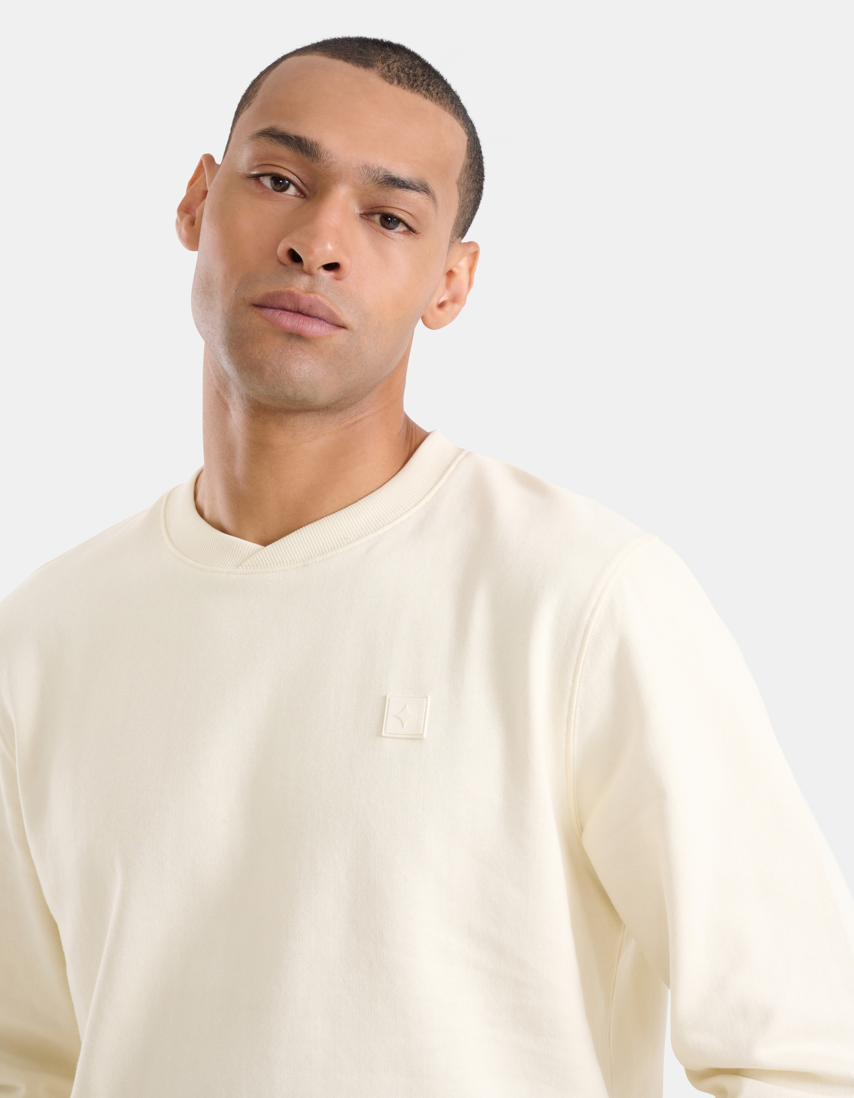 Flock Artwork Pullover Off White SHOEBY MEN