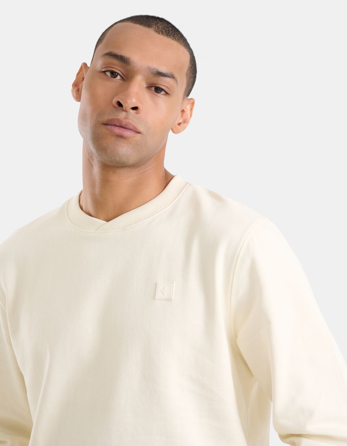 Flock Artwork Pullover Off White SHOEBY MEN