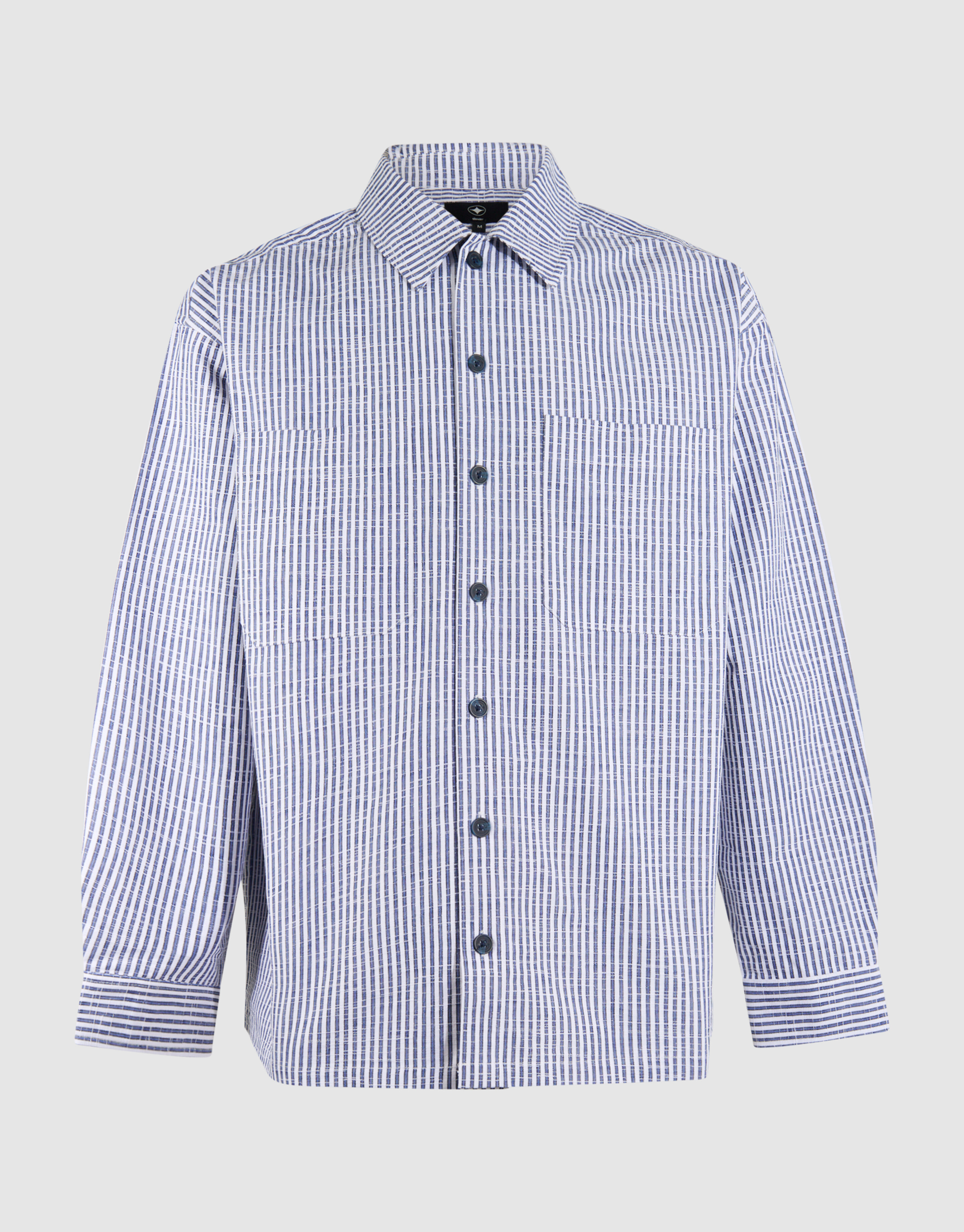 Pinstripe Overshirt Blau SHOEBY MEN
