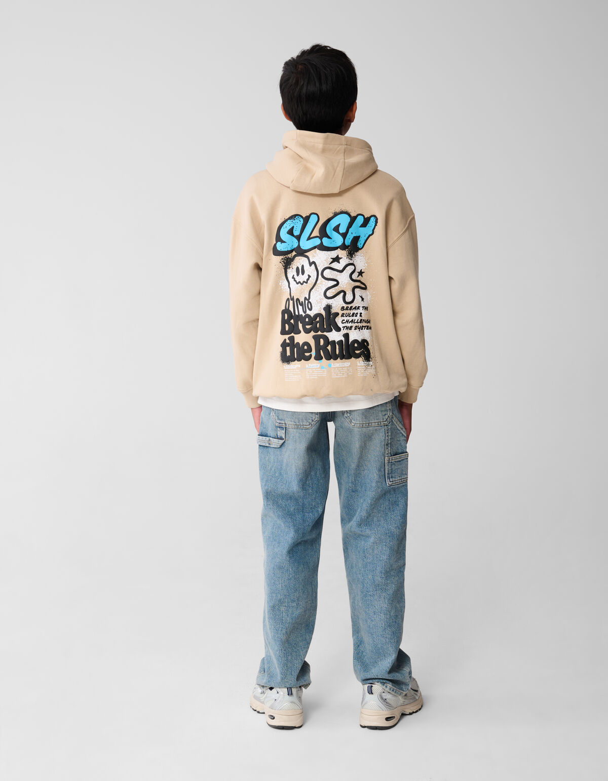 Regelbrecher Kunstwerk Kapuzenpullover Beige SHOEBY BOYS