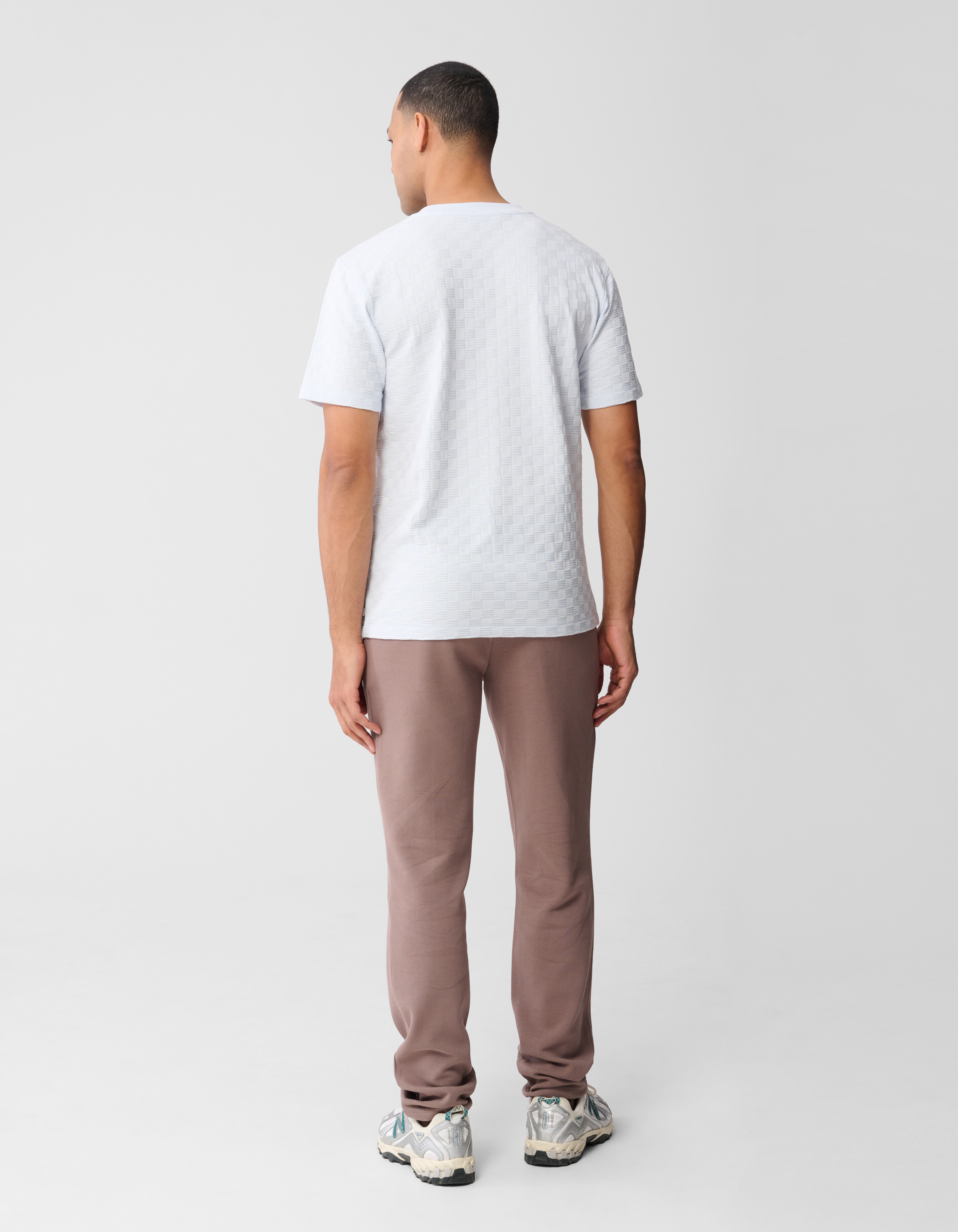 Struktur T-Shirt Hellblau SHOEBY MEN