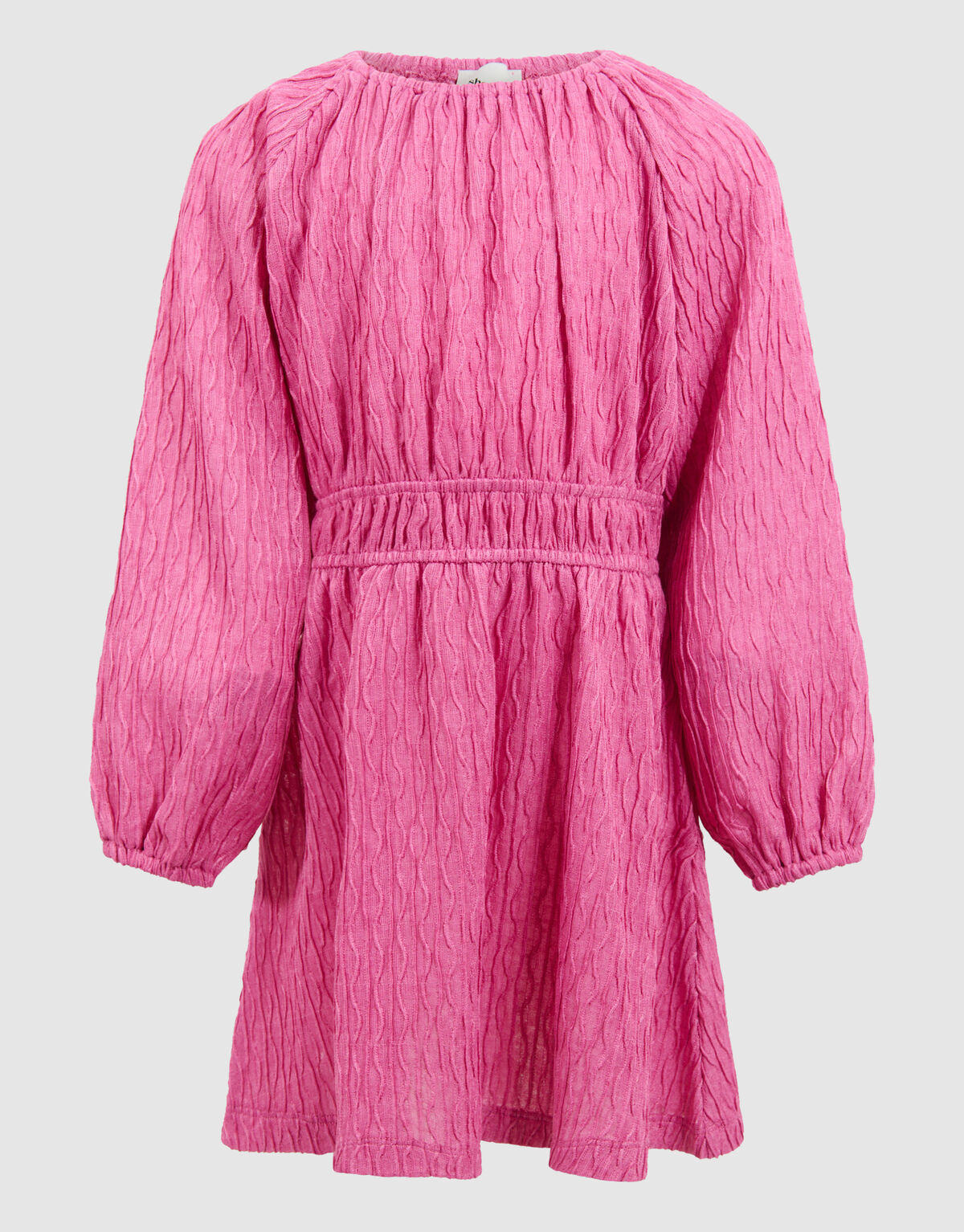 Kleid mit gewellter Textur Rosa SHOEBY GIRLS