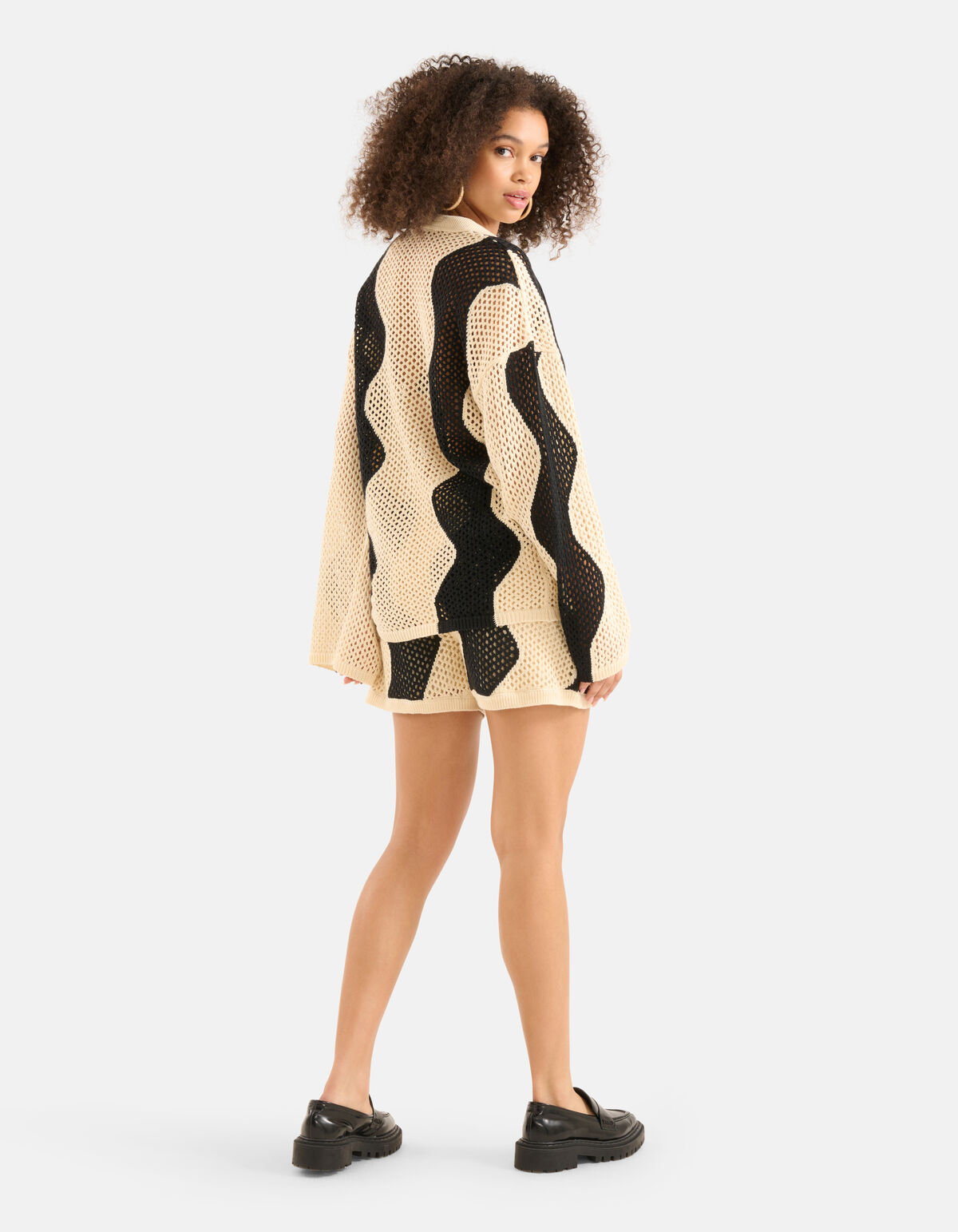 Häkelbluse Off White SHOEBY WOMEN