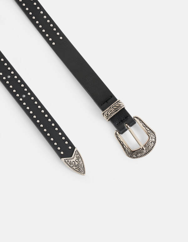 Western Nietengürtel Schwarz SHOEBY ACCESSOIRES