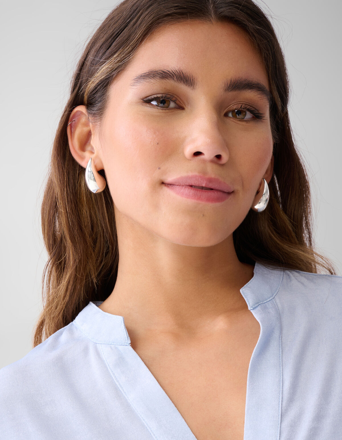 Shine Weite Bluse Hellblau SHOEBY WOMEN