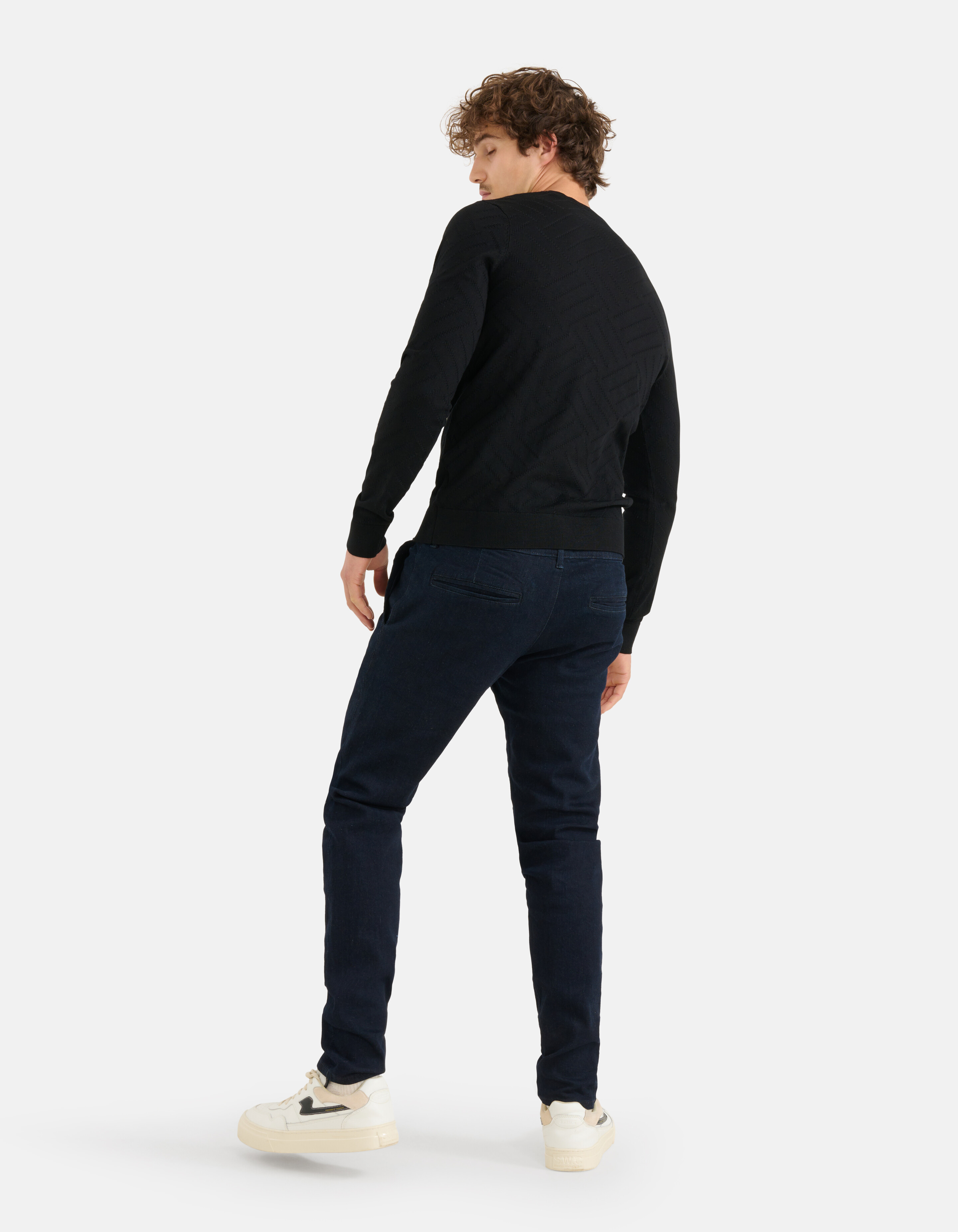 Diagonaler Pullover Schwarz SHOEBY MEN