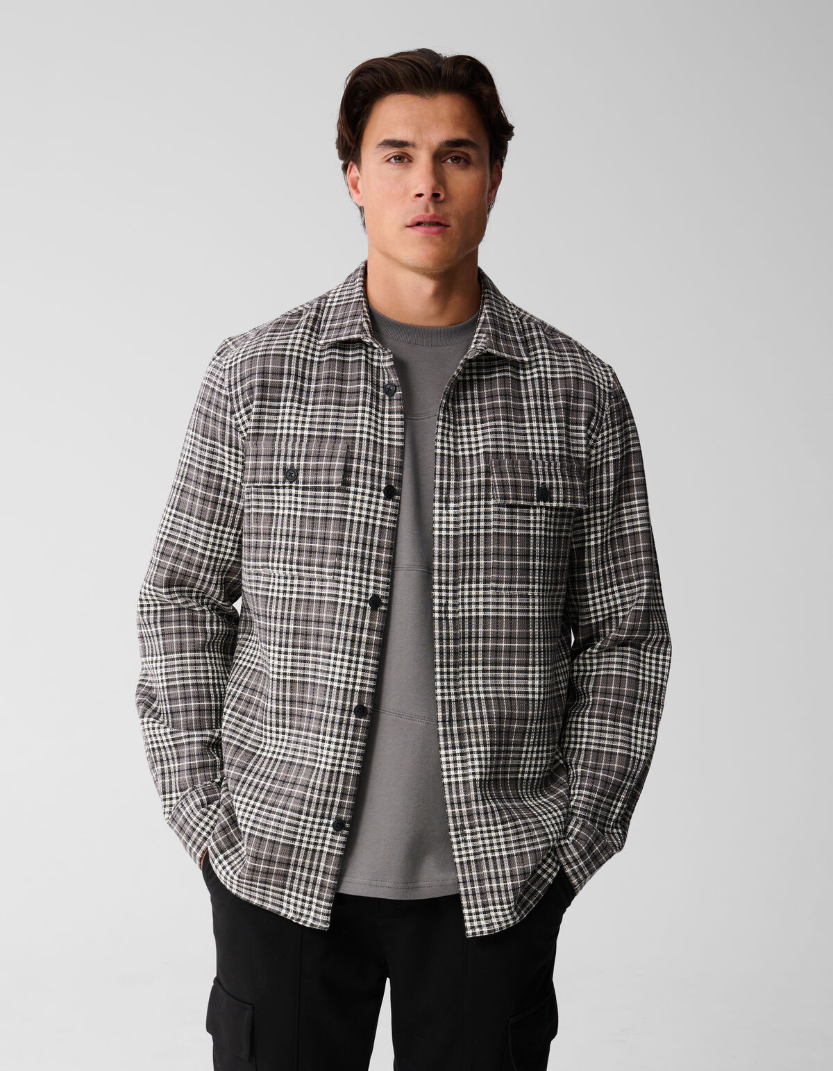 Ruiten Overshirt Dunkelgrün SHOEBY MEN