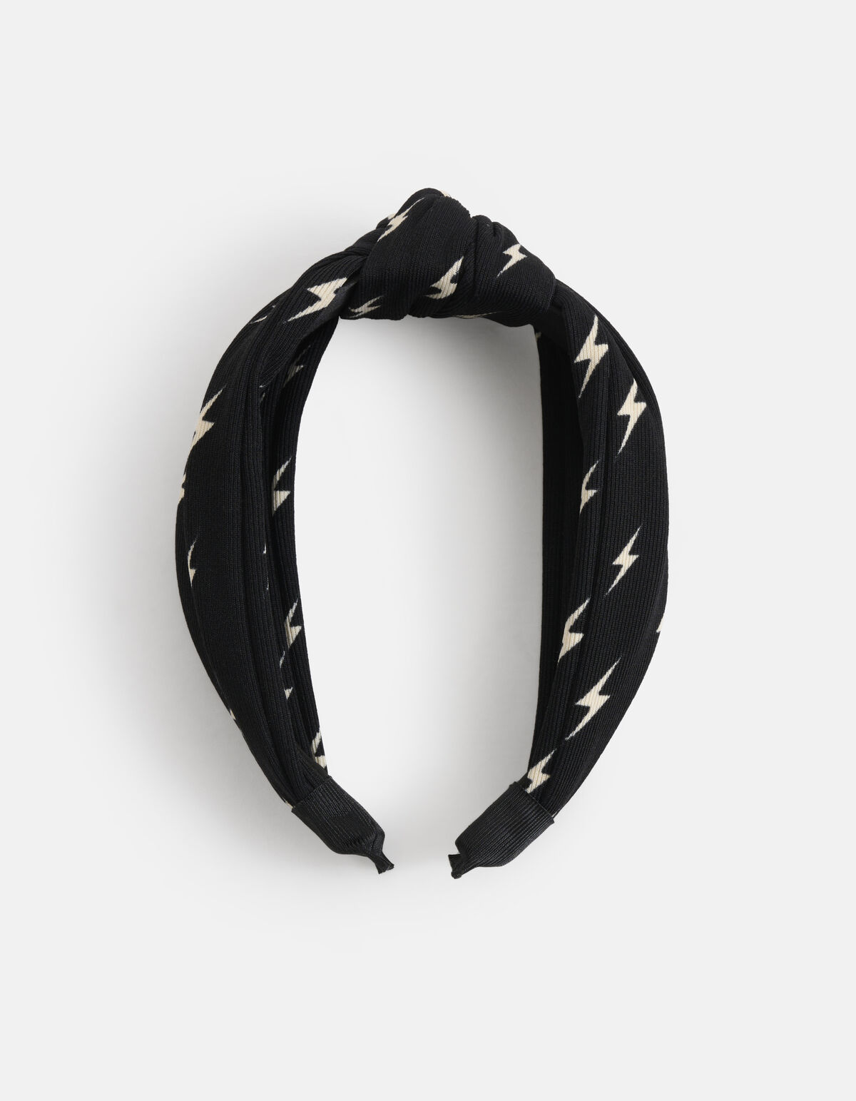 Printed Knot Haarband Zwart SHOEBY ACCESSOIRES