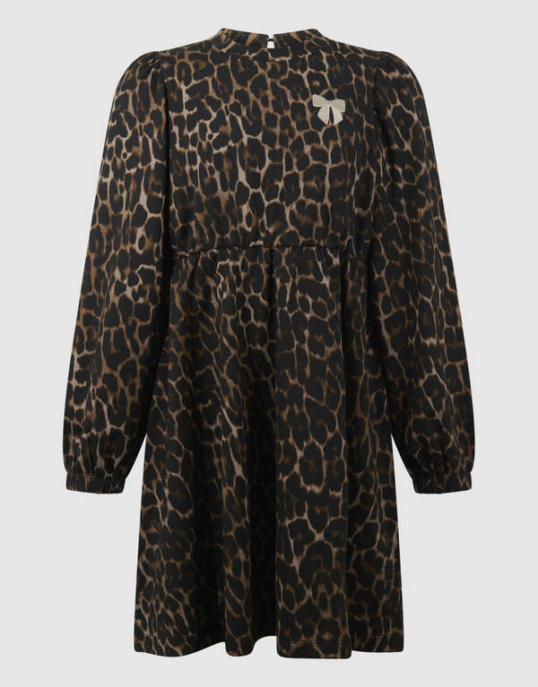 Gedrucktes Leopardenkleid Braun SHOEBY GIRLS