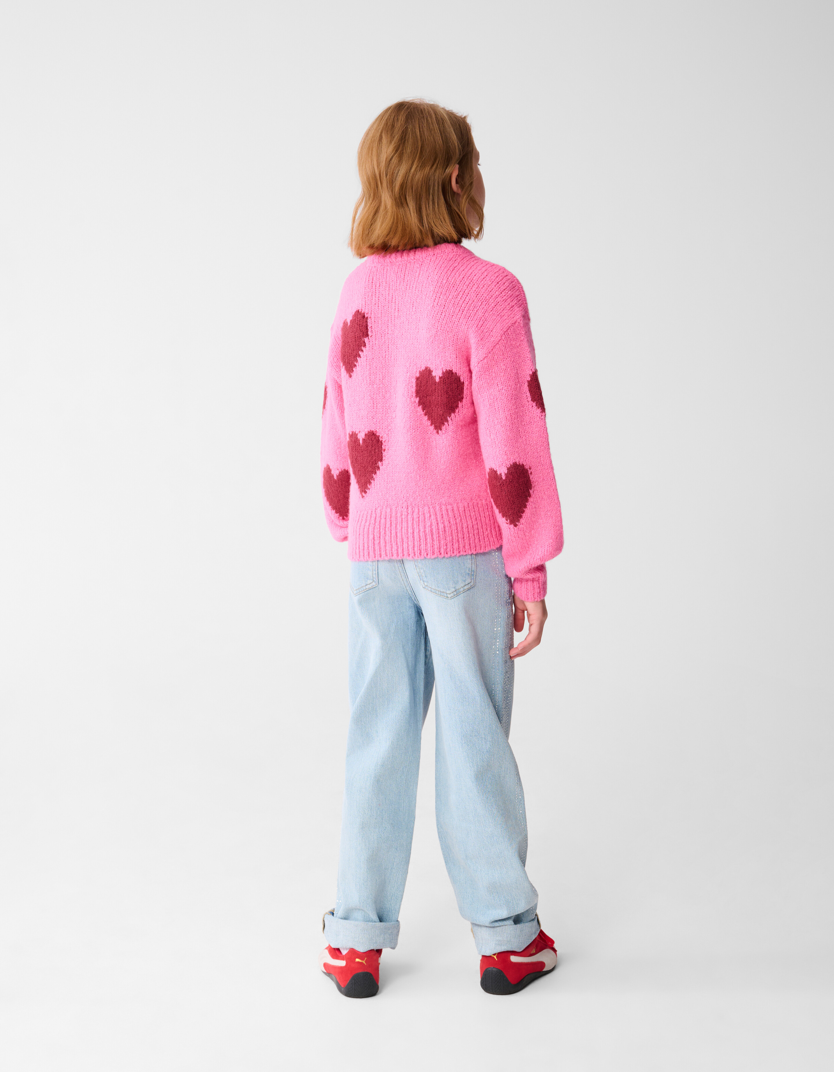 Pullover mit Herz-Artwork Rosa SHOEBY GIRLS