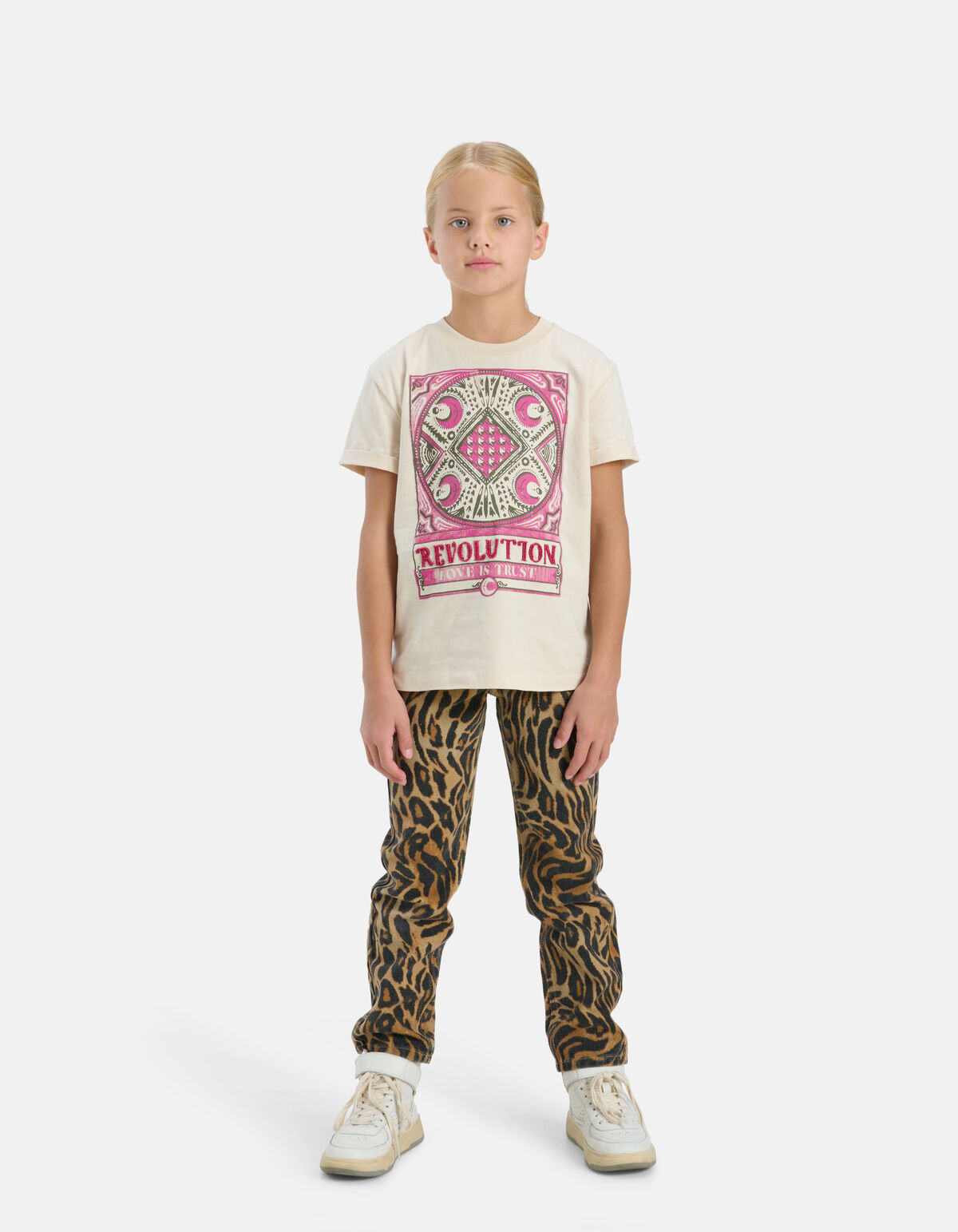 Straight Fit Jeans mit Leopardenmuster SHOEBY GIRLS