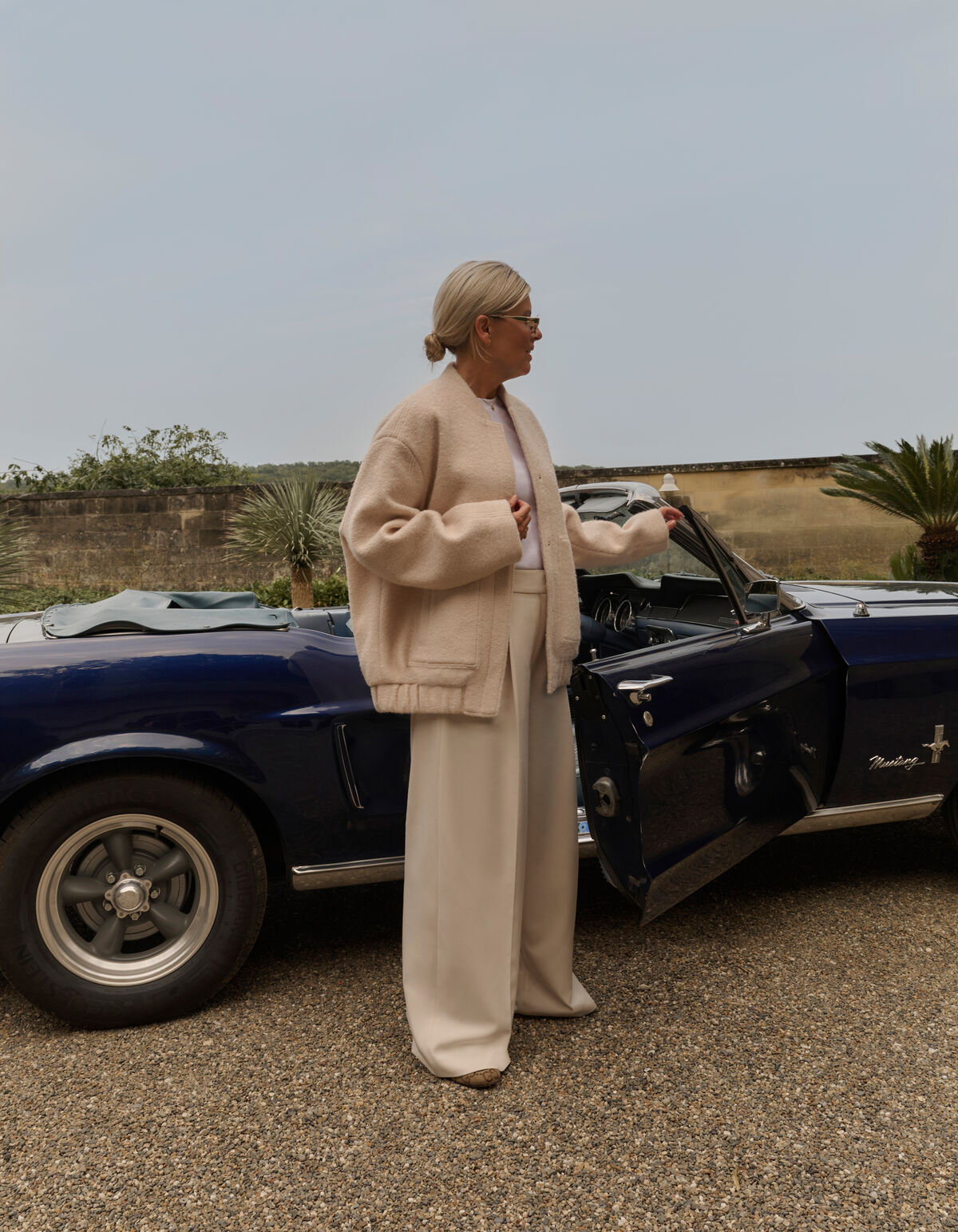 Basic-Hose mit weitem Bein Off White von Lonneke SHOEBY WOMEN