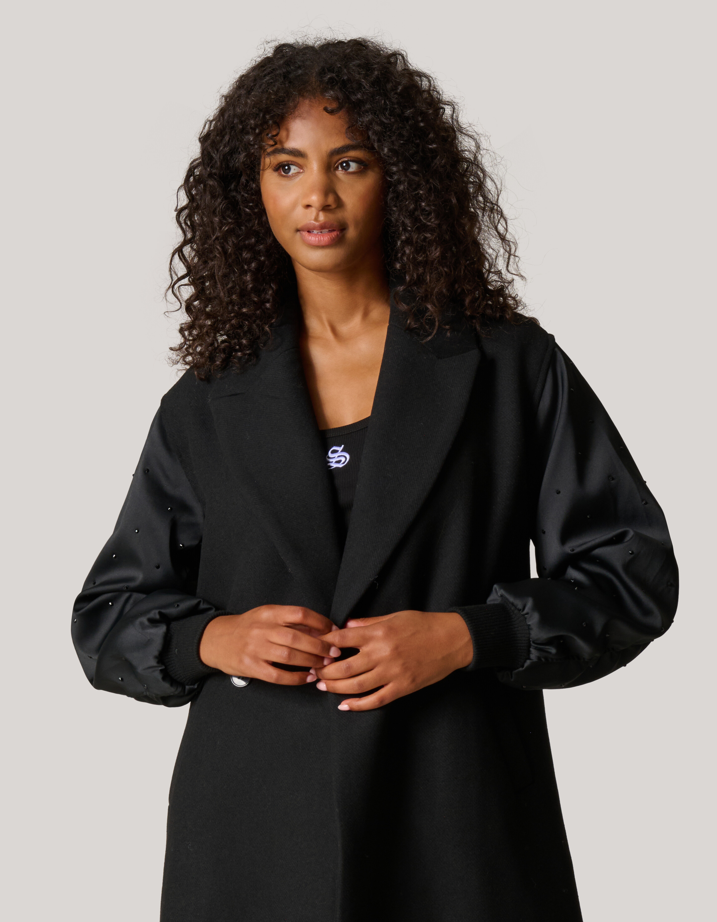 Kombi-Bomberjacke Schwarz SHOEBY WOMEN