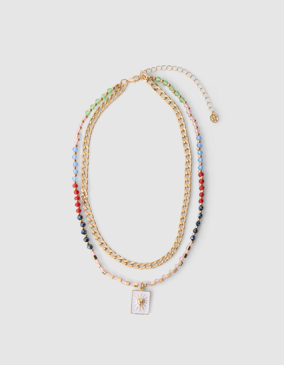 Layered Beaded Halskette Gold SHOEBY ACCESSOIRES