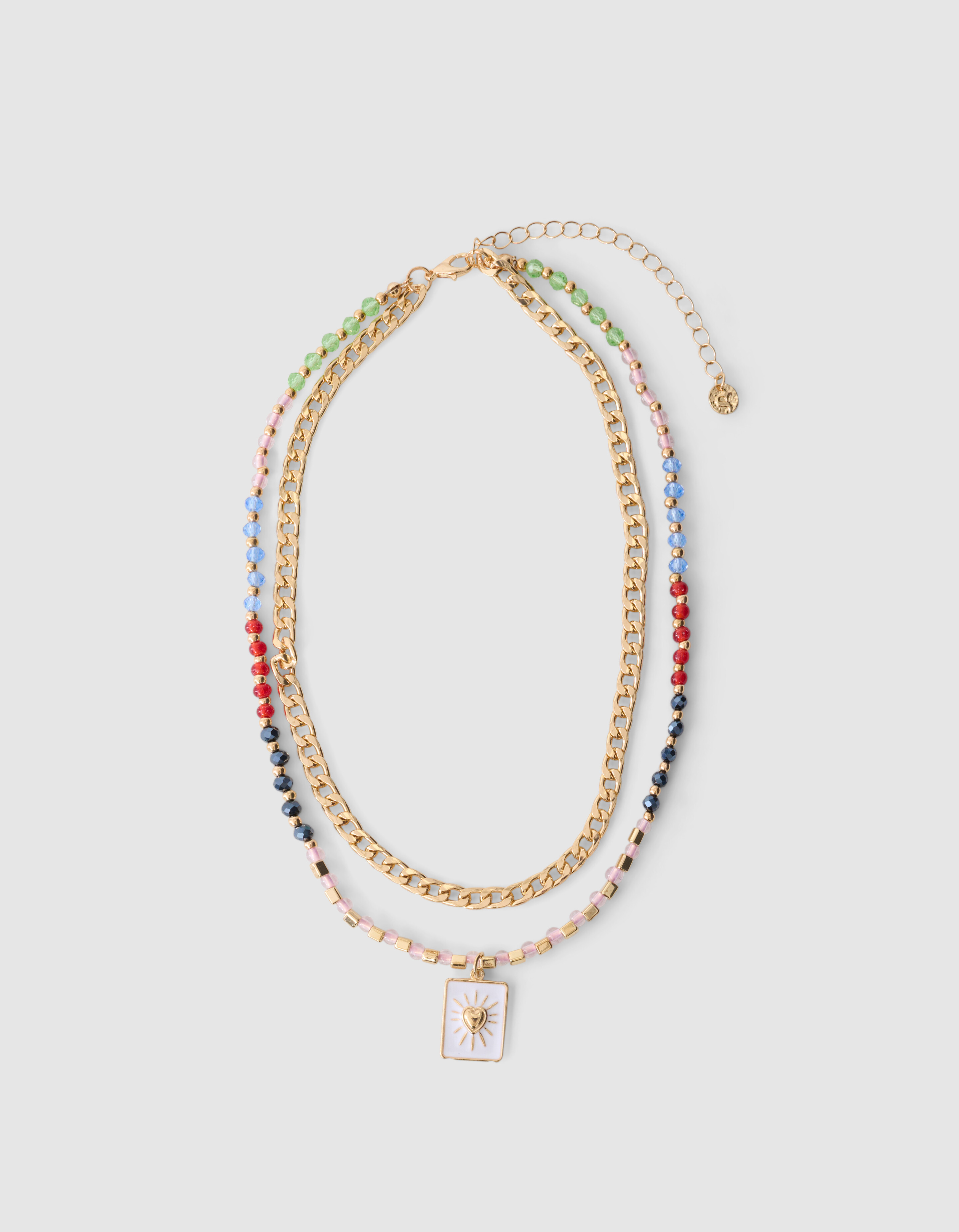 Layered Beaded Halskette Gold SHOEBY ACCESSOIRES